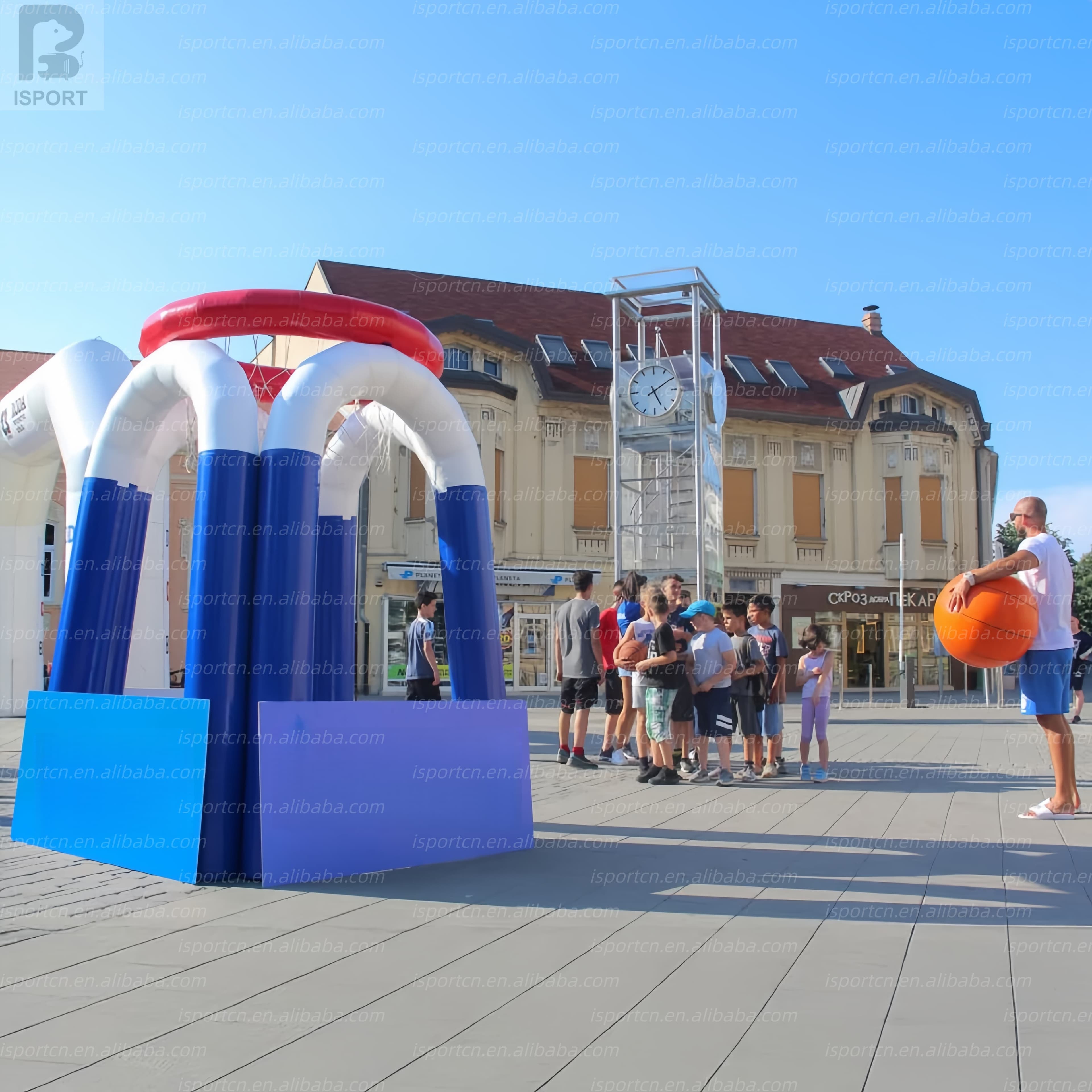 Custom Giant Inflatable Basketball Hoop Game