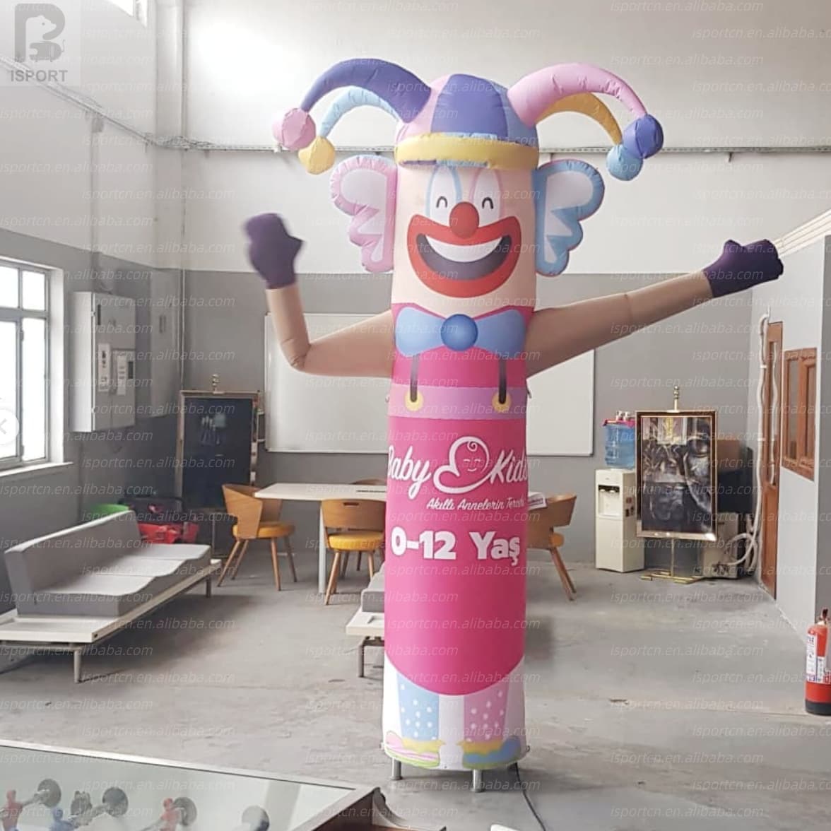 Giant Inflatable Waving Clown Air Dancer with LED Lights