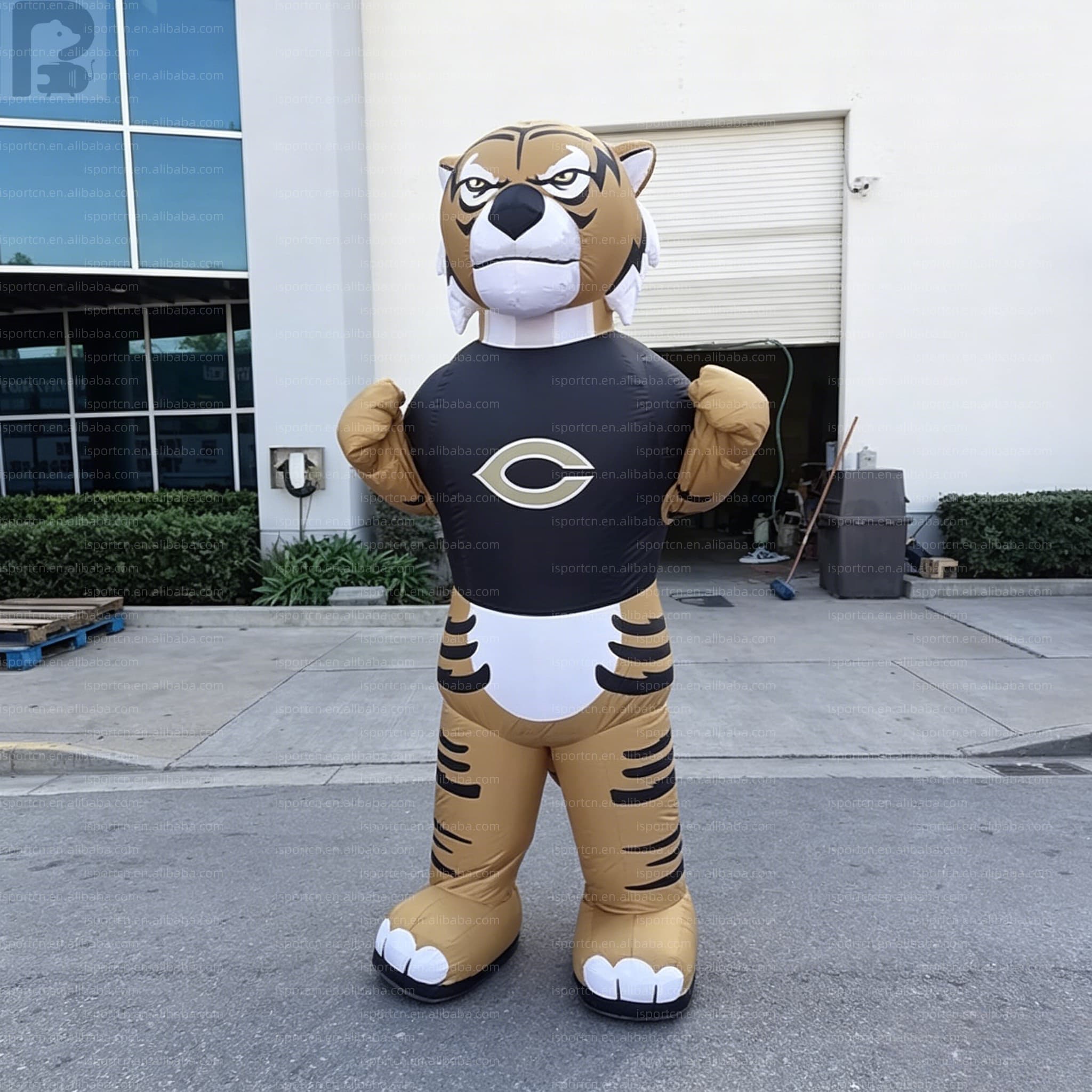 Giant Custom Inflatable Walking Tiger Mascot Costume