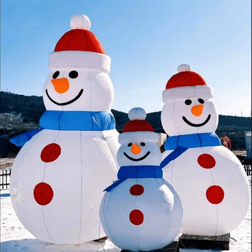 Custom Inflatable Snowman Character for Christmas Events