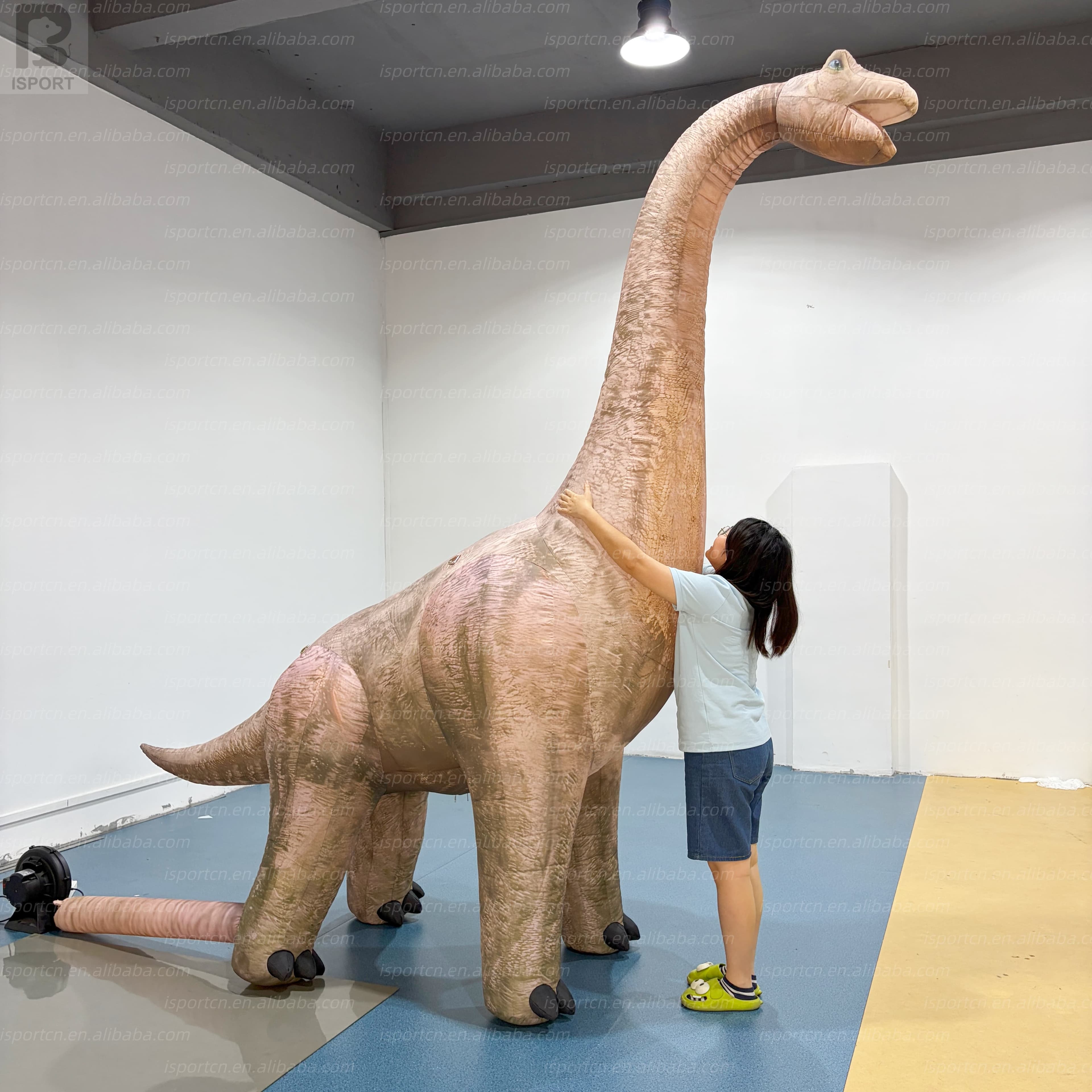 Custom Giant Inflatable Brachiosaurus with LED Lights