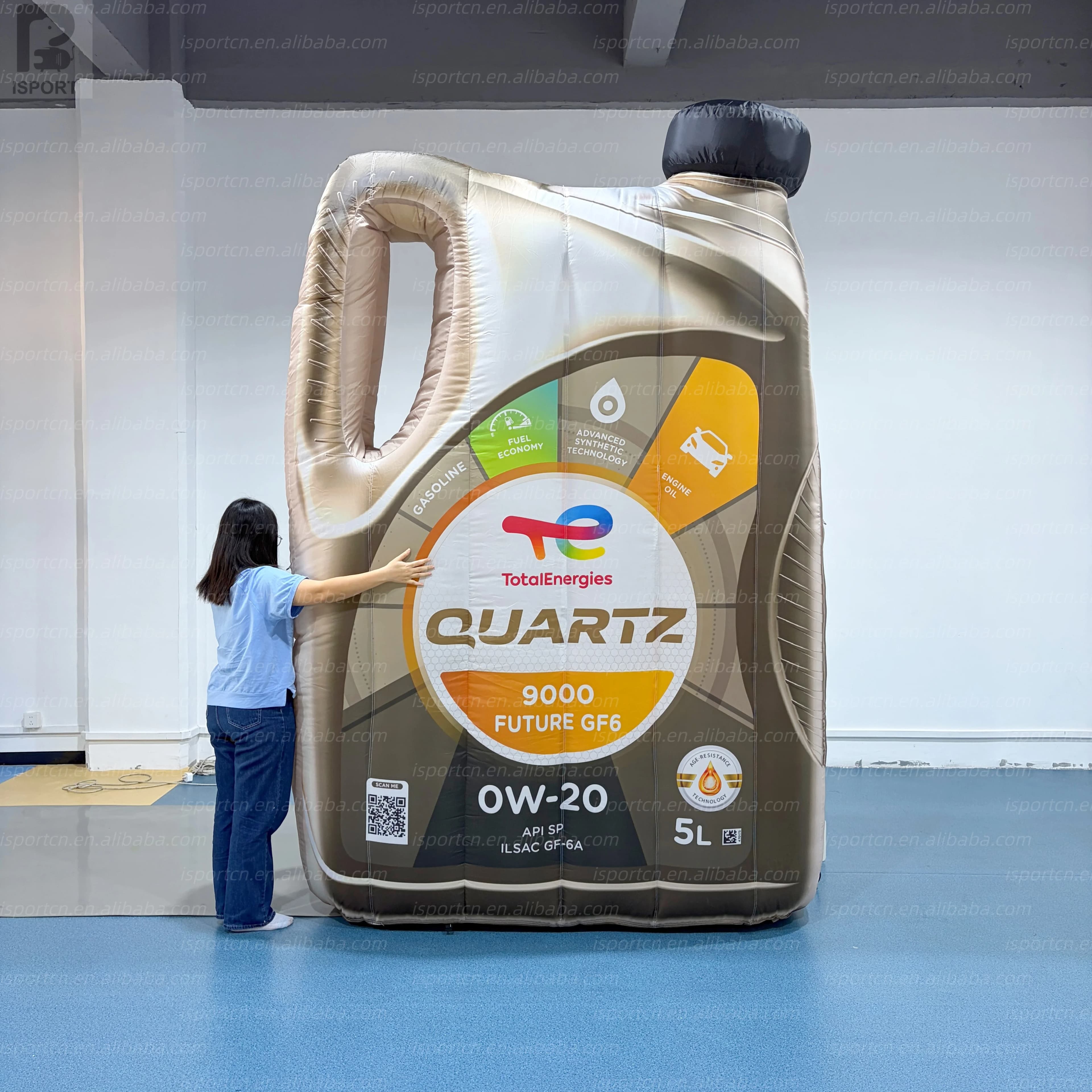 Giant Inflatable Oil Can Replica with LED Lighting Options