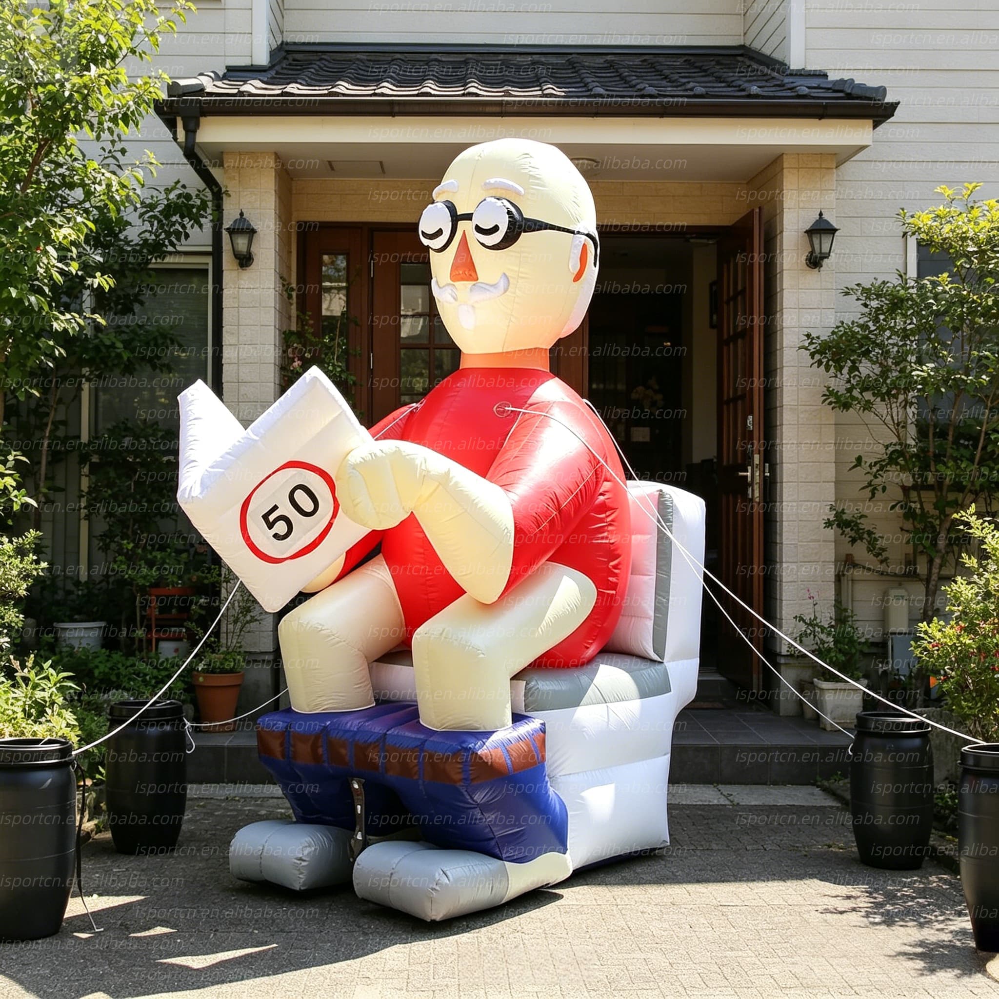 Giant Inflatable Abraham Dutch Grandpa Character
