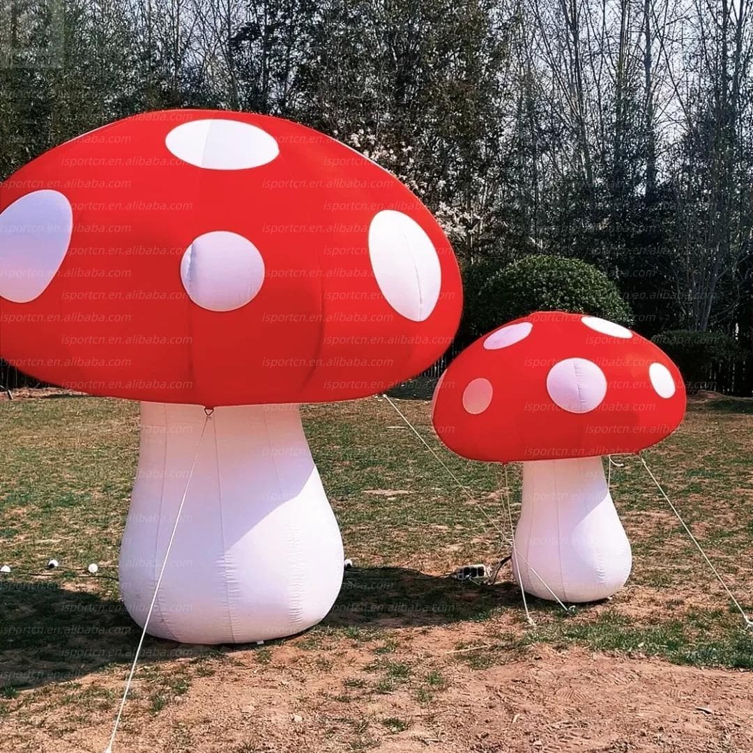 Giant Inflatable Mushroom with LED Lights for Events and Festivals