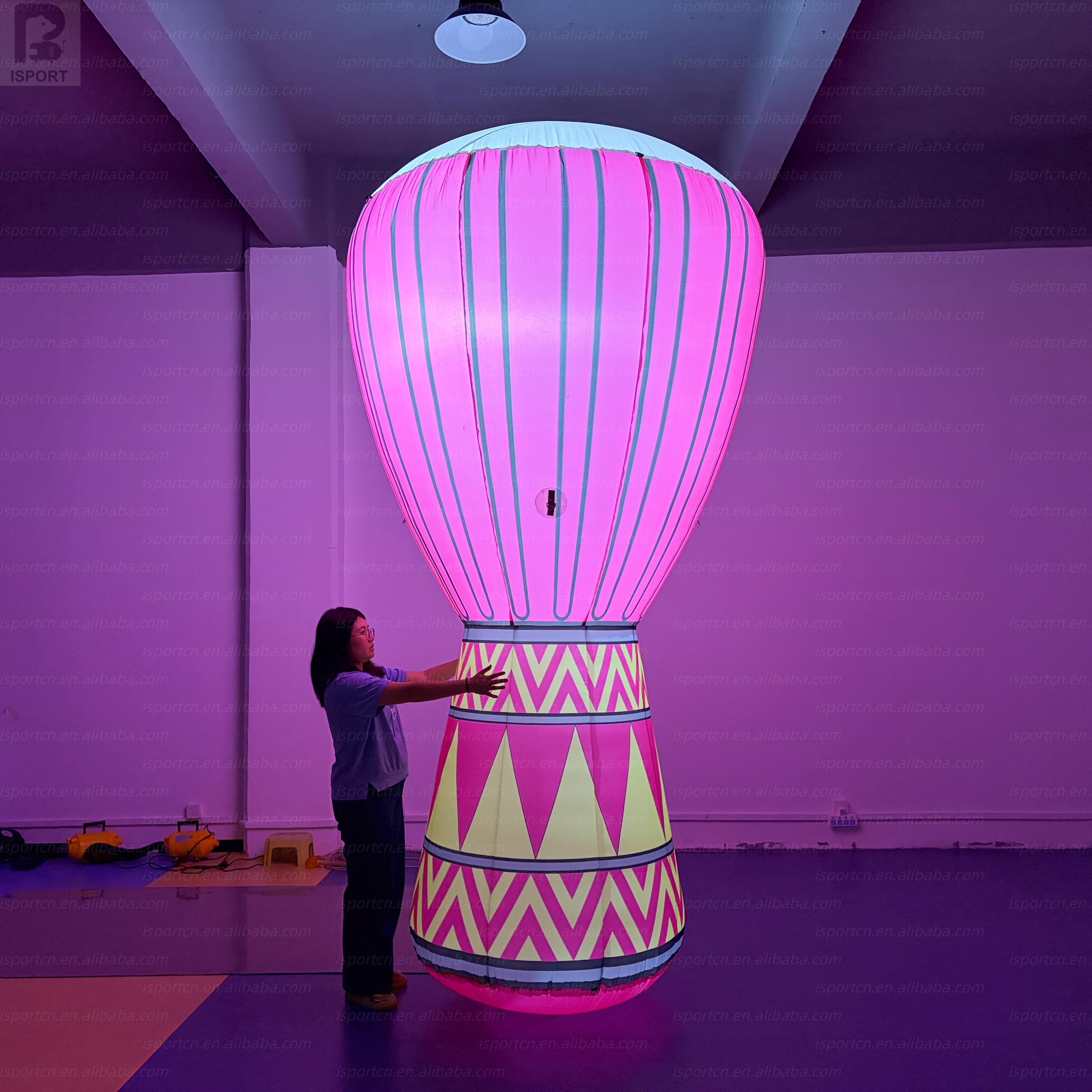 Giant Inflatable Djembe Drum - LED Illuminated African Hand Drum