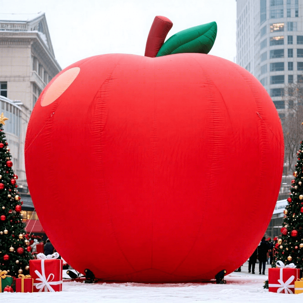 Giant Inflatable Red Apple for Outdoor Advertising
