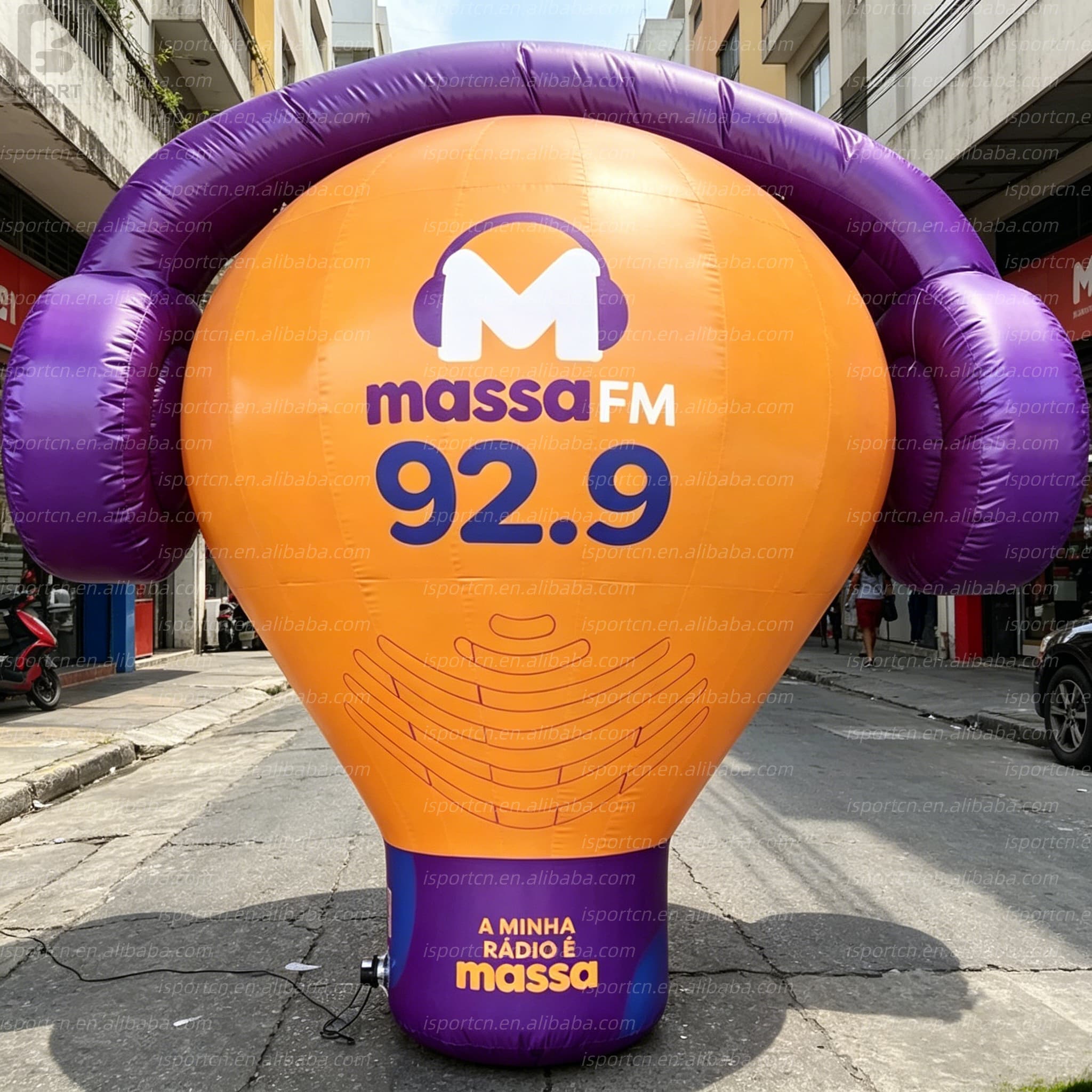 LED Hot Air Balloon Inflatable with Headphones for Brand Activations