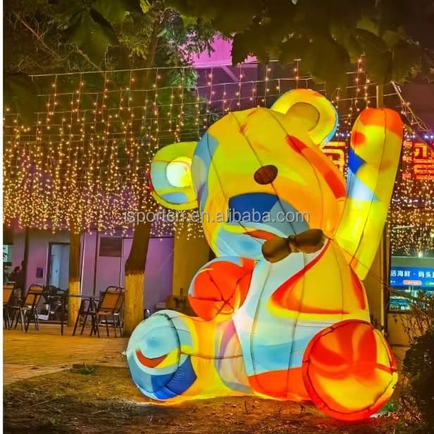 Giant Inflatable Valentine's Day Teddy Bear - 9 Ft Tall