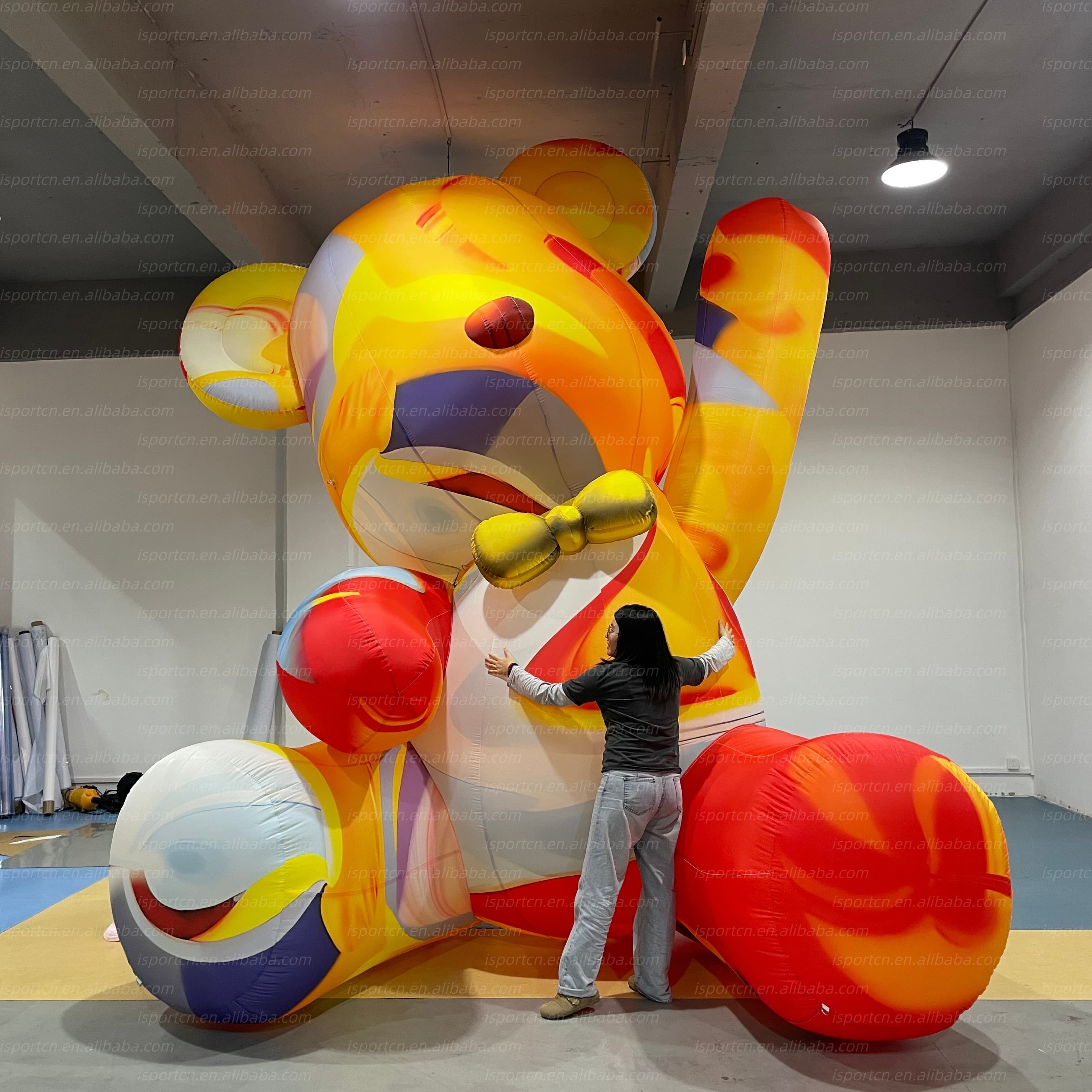 Giant Inflatable Art Graffiti Bear Mascot for Events