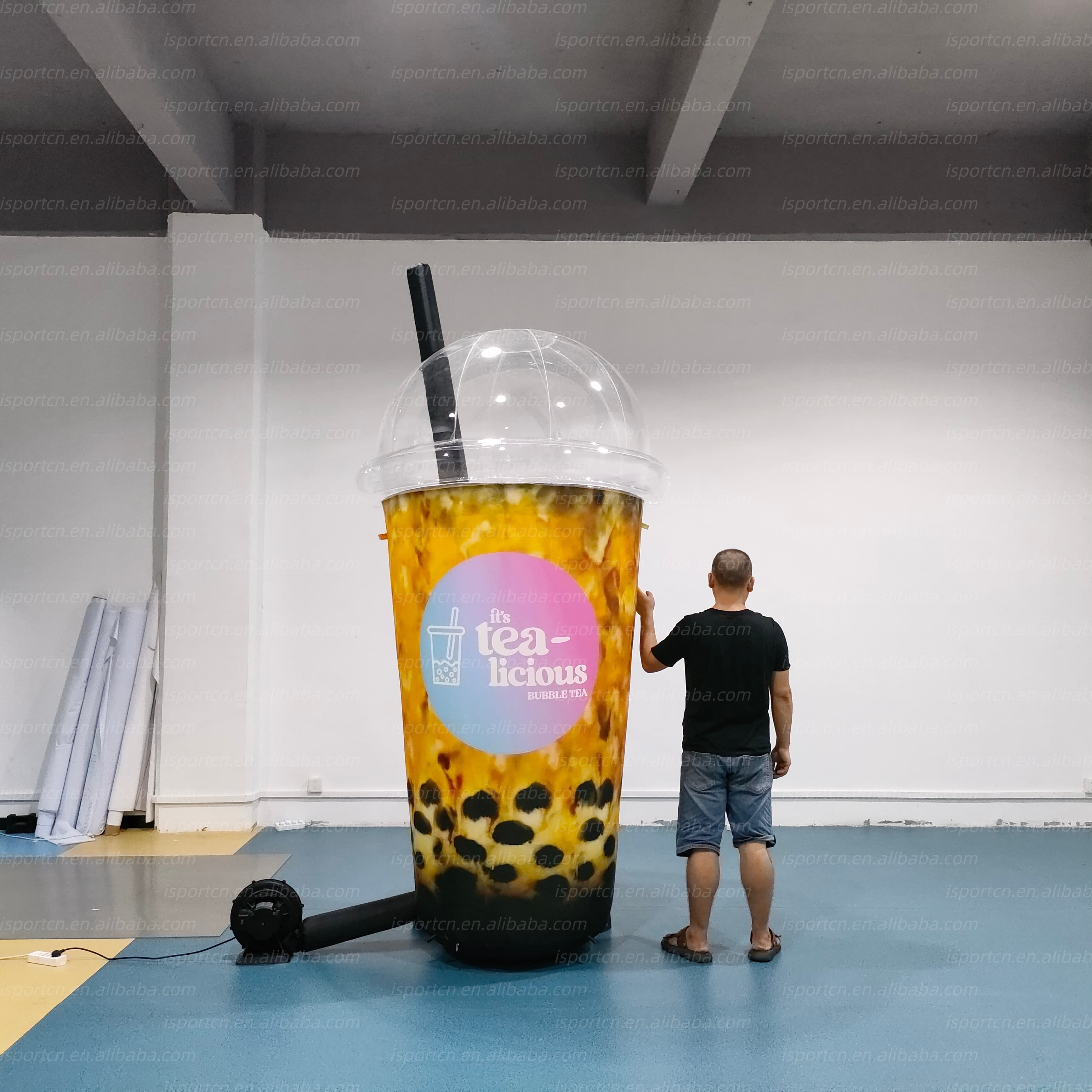 Giant Inflatable Bubble Tea Cup Prop for Brand Activation