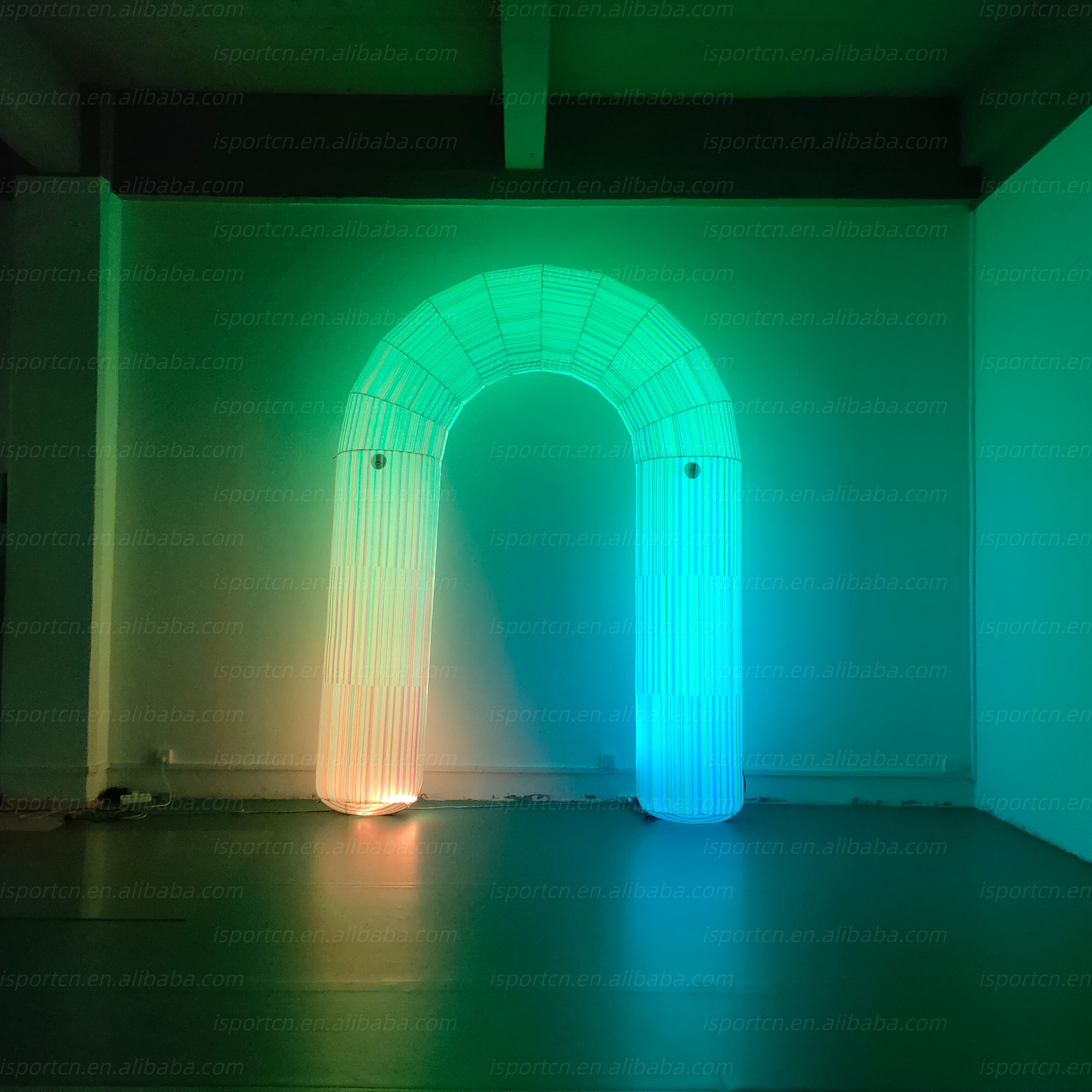 Colorful LED Inflatable Rainbow Arch for Weddings and Events