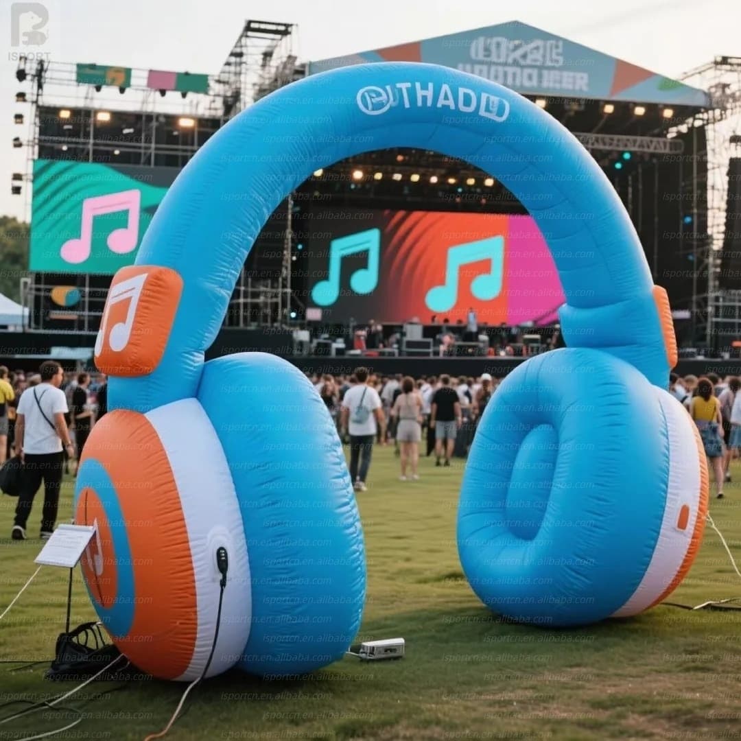 Giant Inflatable Headphones for Music Events and Festivals