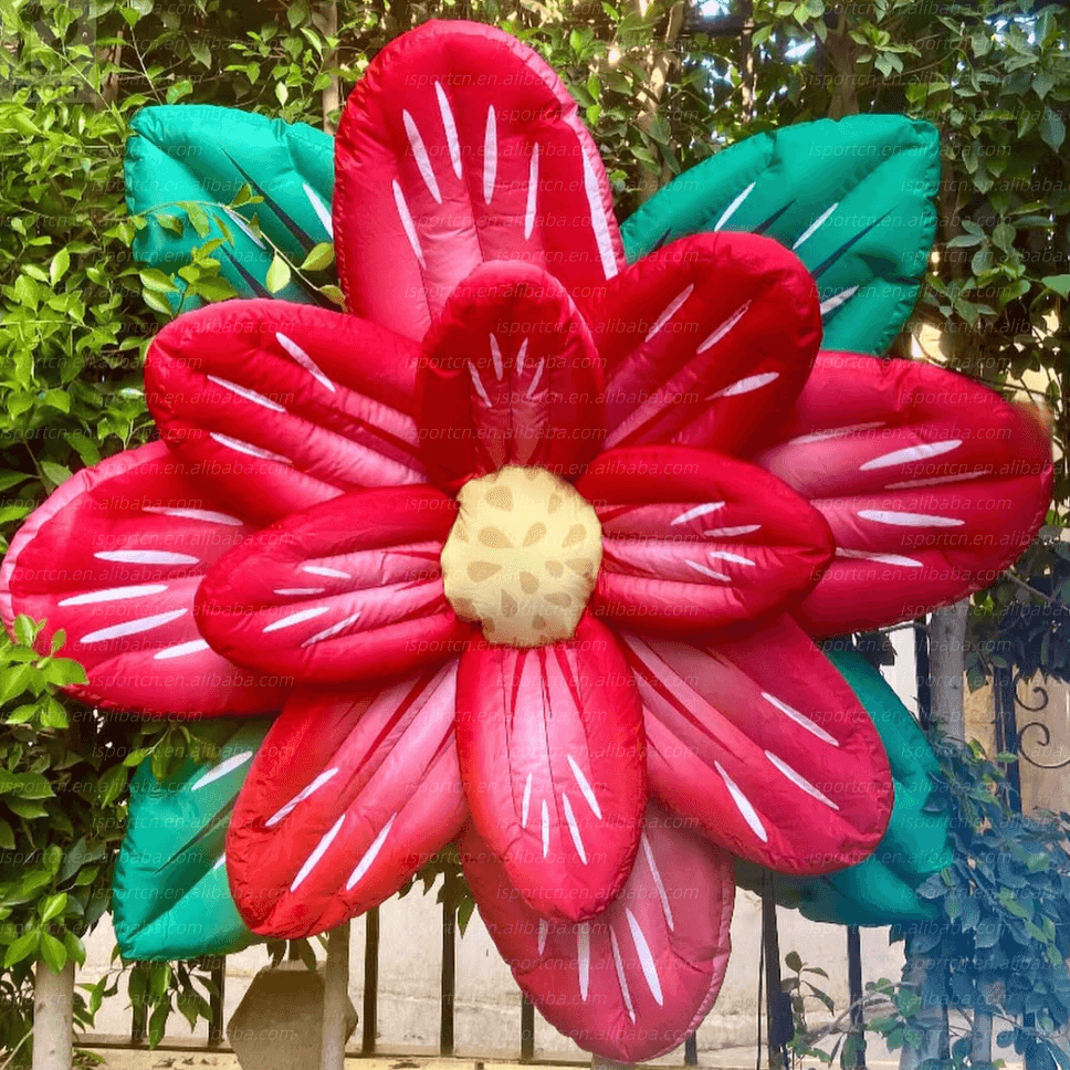 Custom Giant LED Hanging Inflatable Flower Sculpture