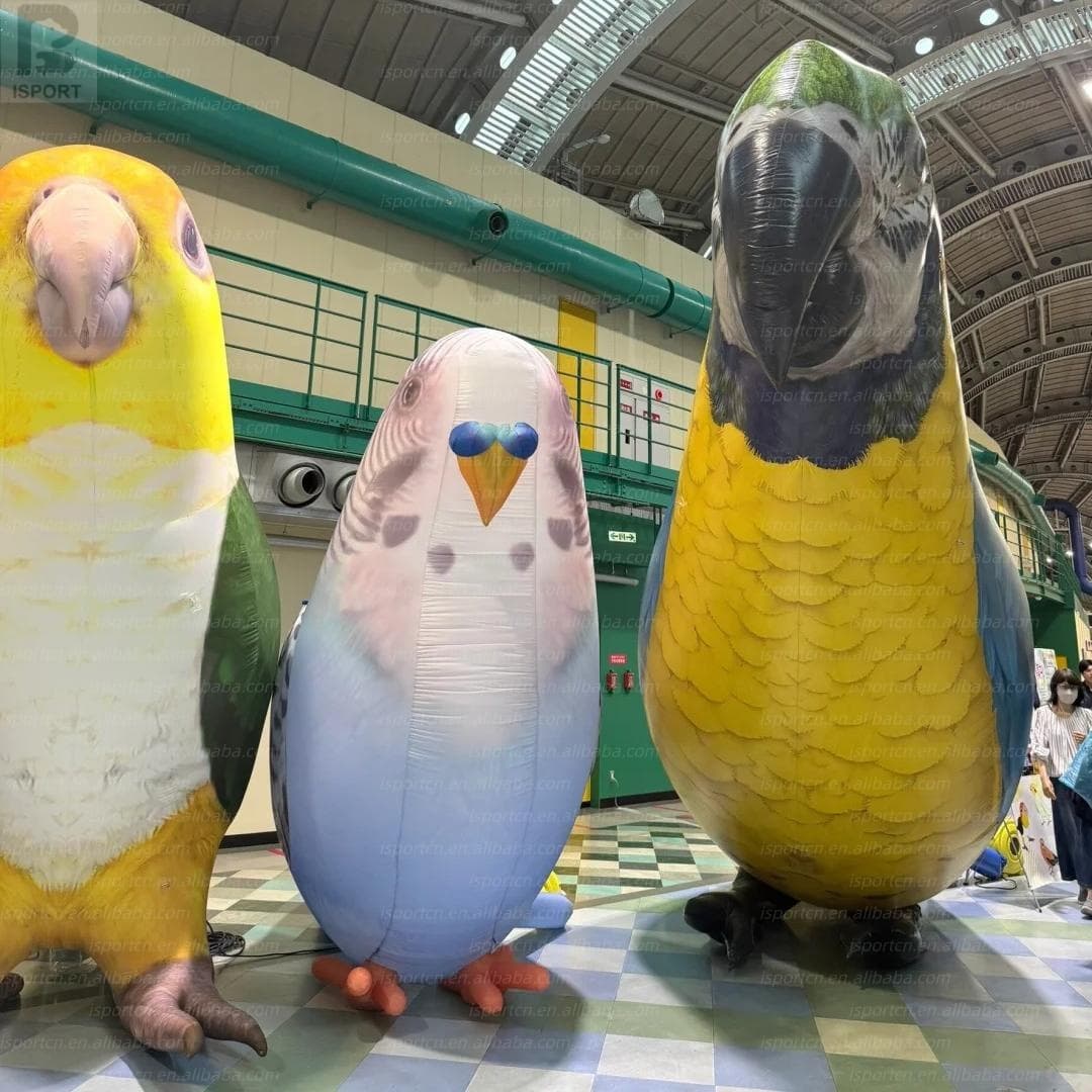 Custom Inflatable Parrot Mascot for Outdoor Advertising
