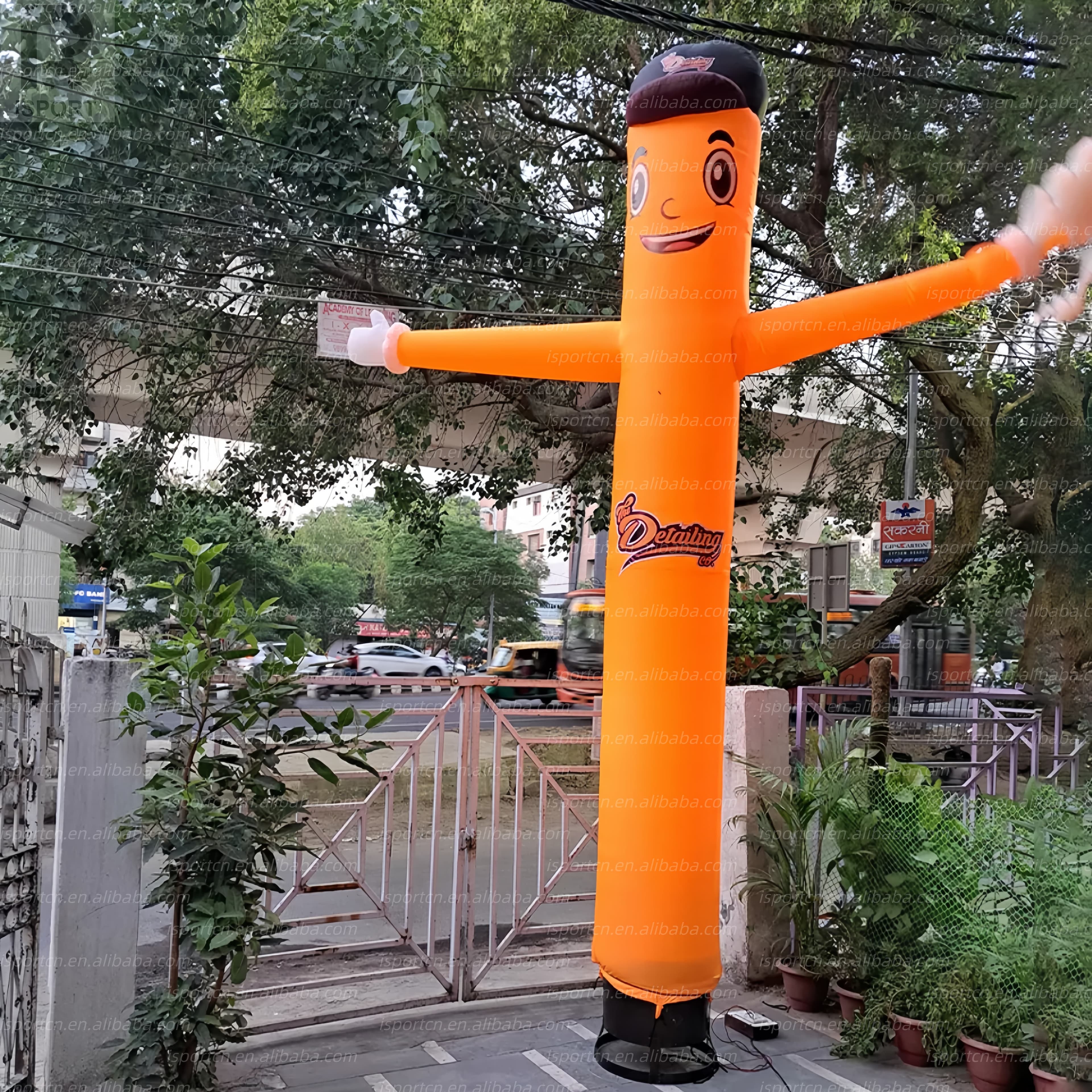 Custom Logo Inflatable Air Dancer Tube Man with Hat
