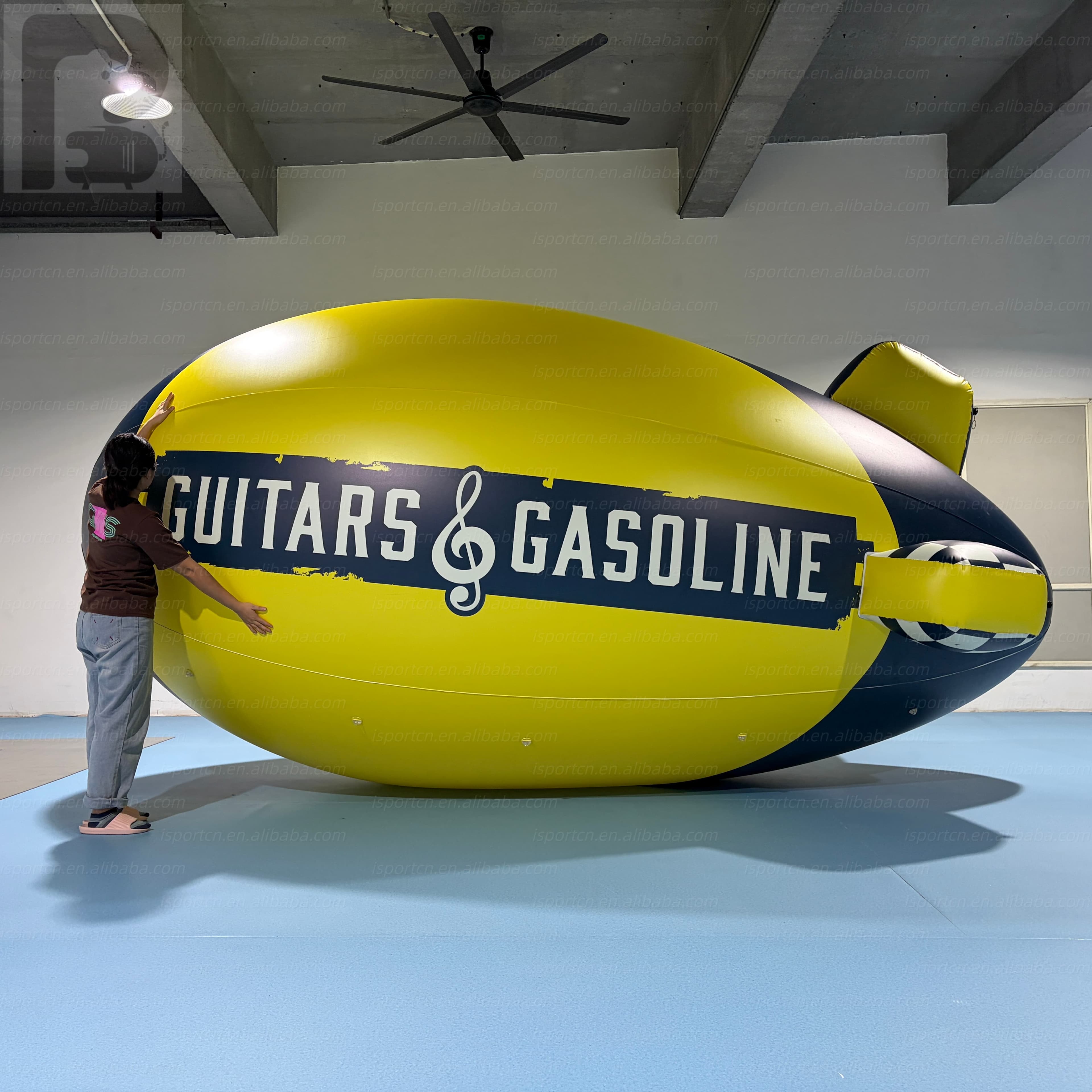 Custom Logo Inflatable Helium Blimp for Brand Advertising