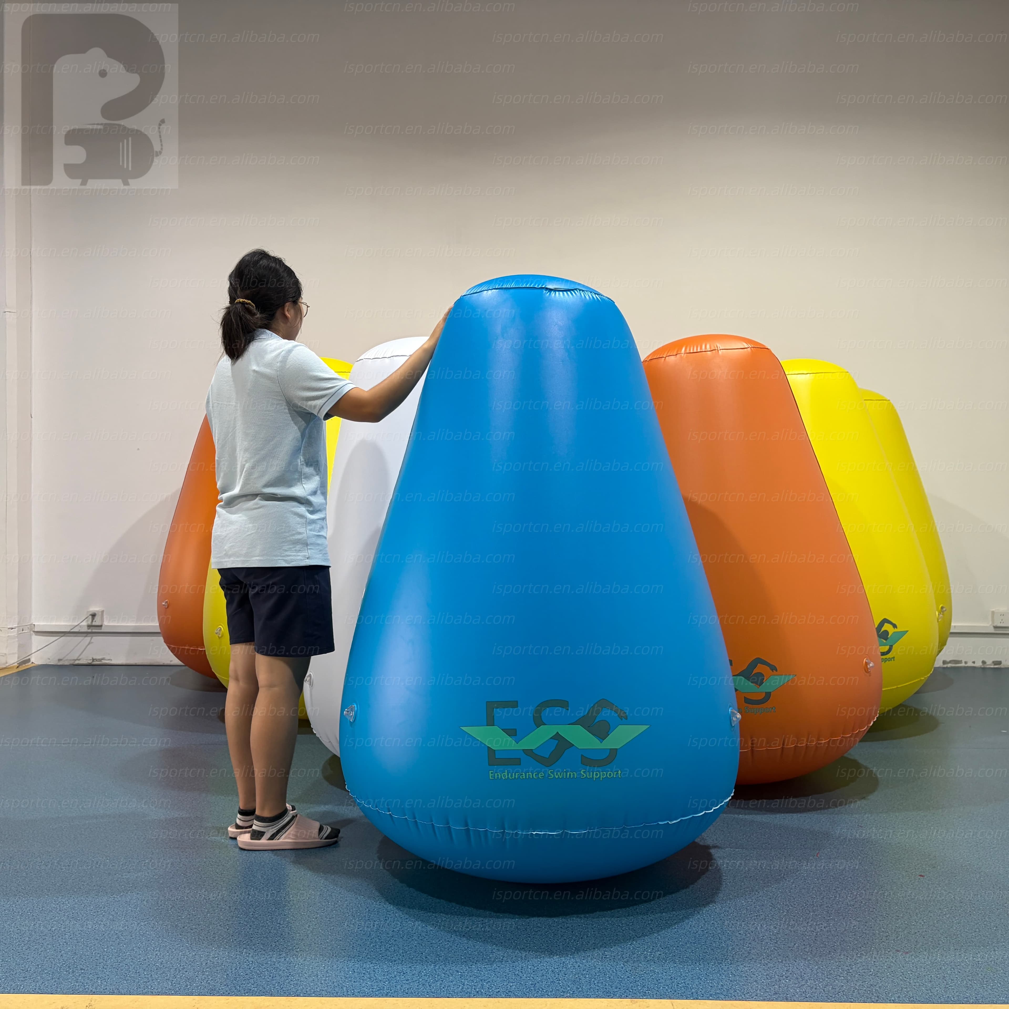 Custom Inflatable Swim Buoy Teardrop Marker Float for Open Water Racing