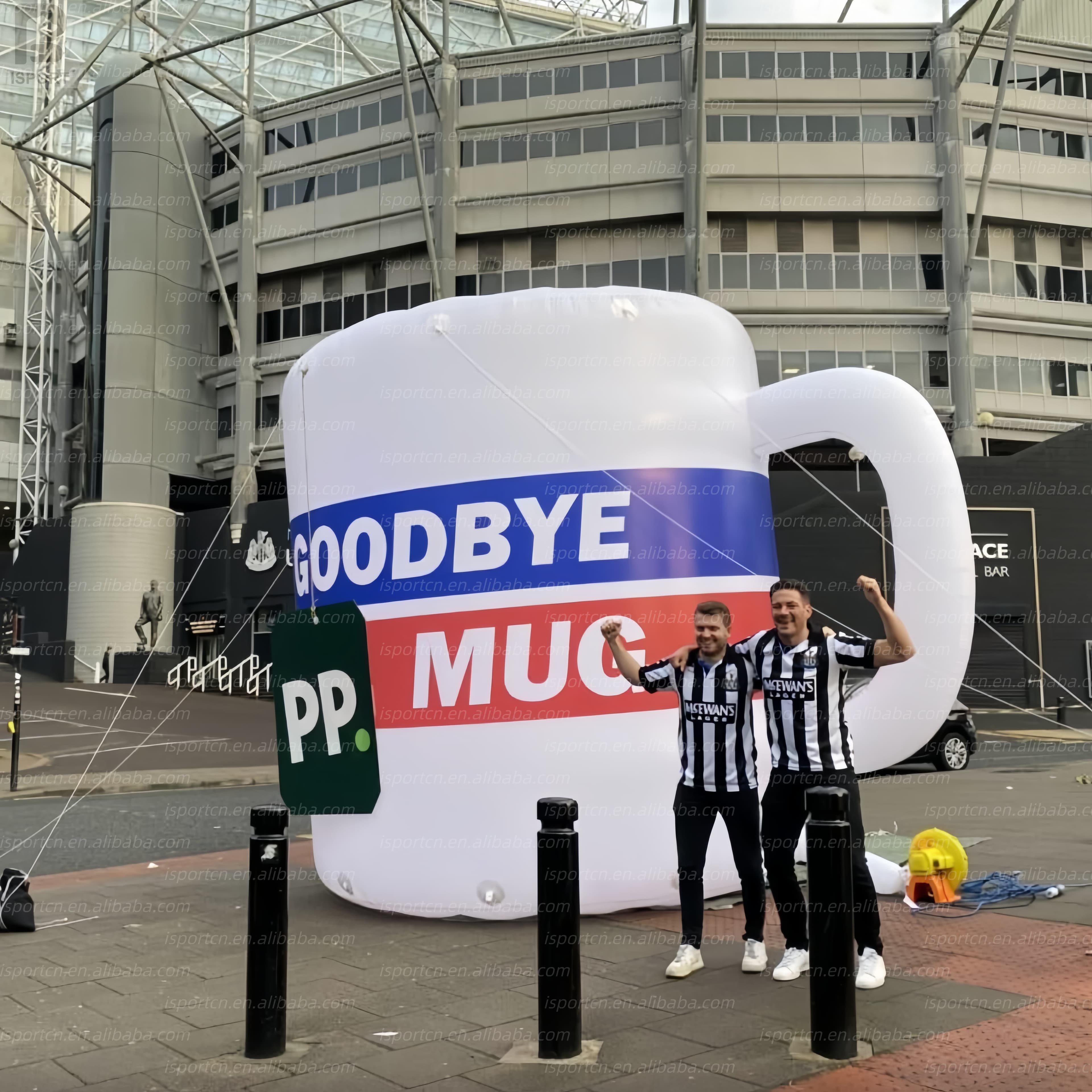 Custom LED Inflatable Coffee Mug Sculpture for Brand Activations
