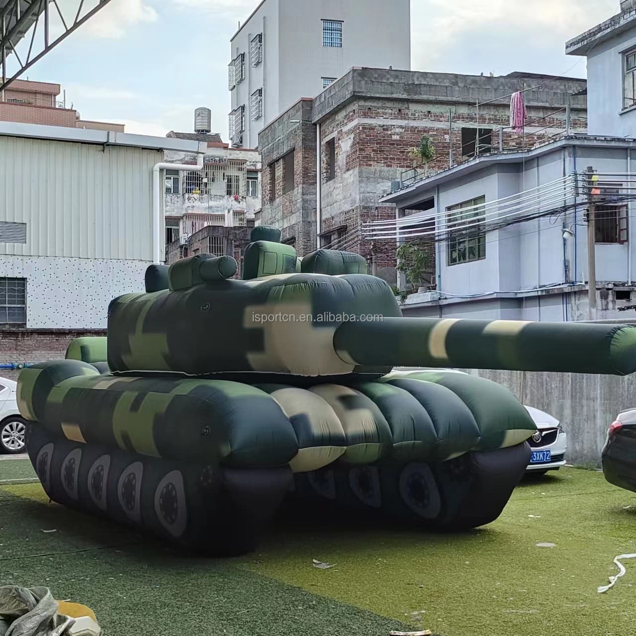 Custom Inflatable Military Tank Decoy – 16 Foot Display Model