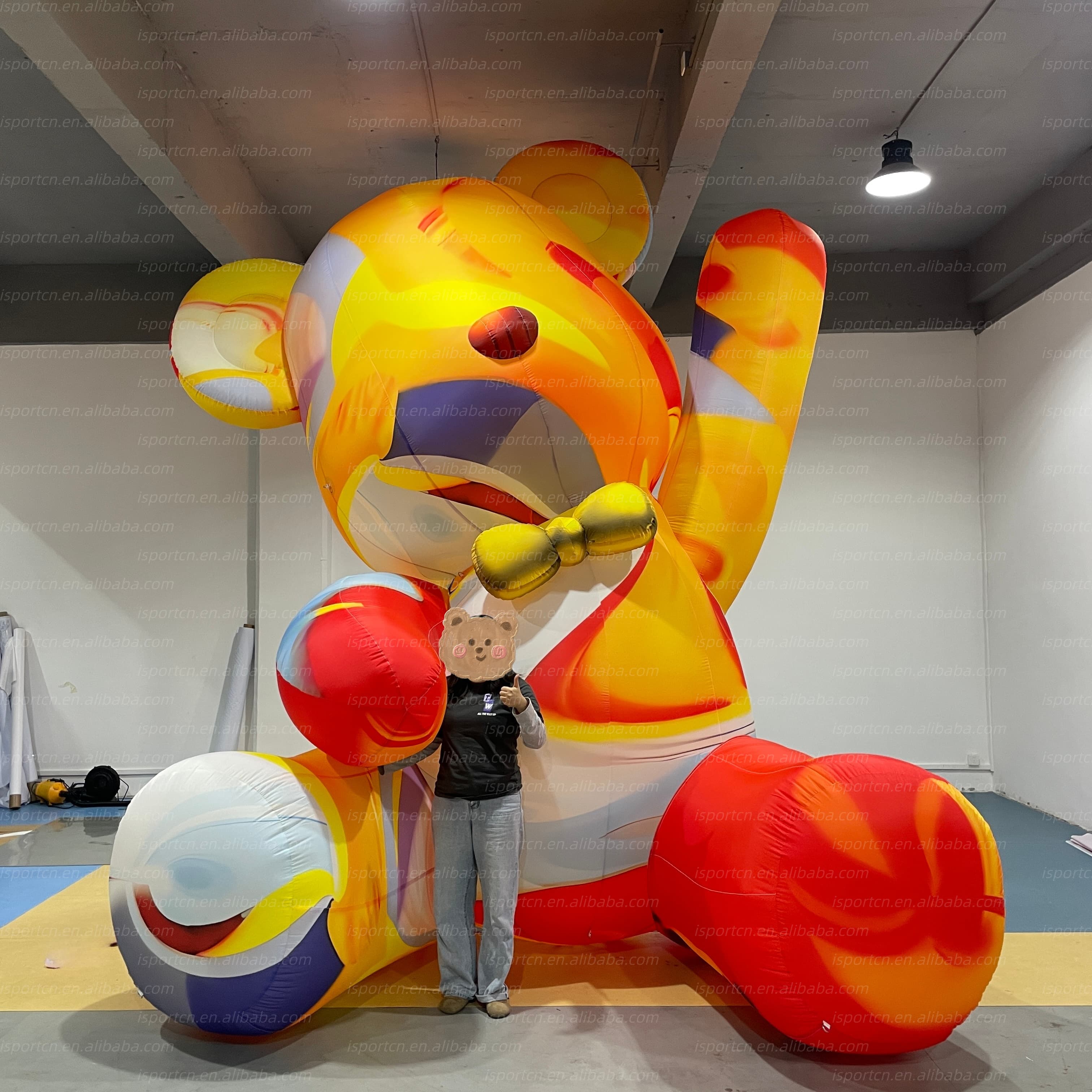 Custom Inflatable Bear Cartoon Character for Outdoor Advertising