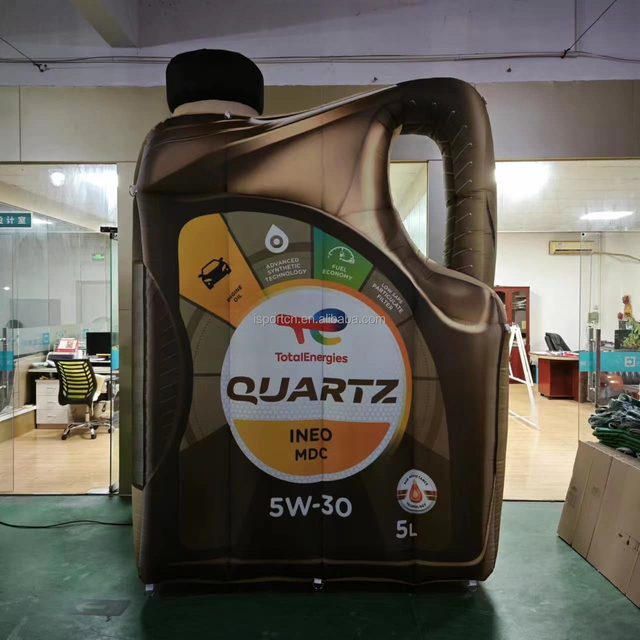 Custom Giant Inflatable Motor Oil Bottle 9 Ft Advertising Display