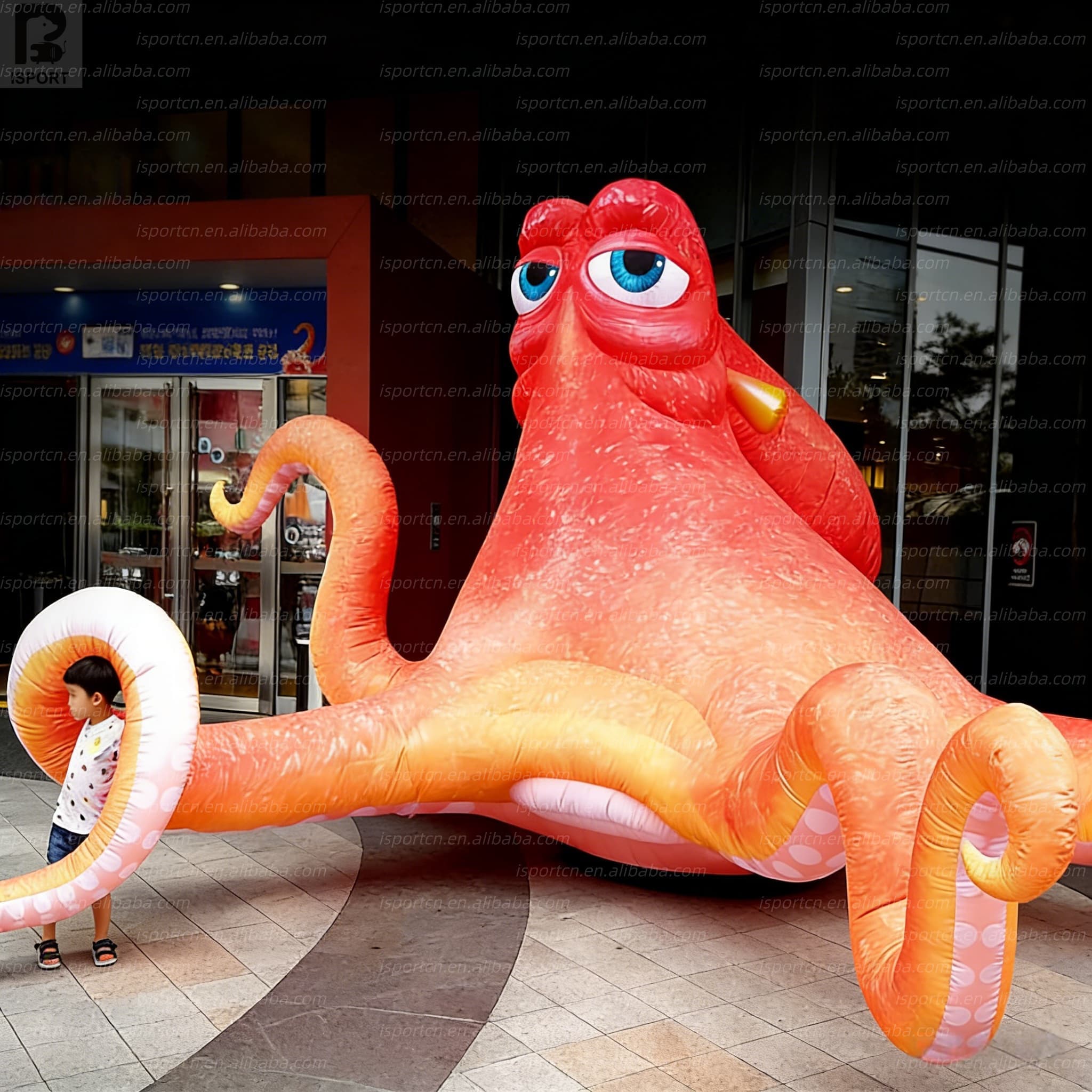 Giant Inflatable Octopus with Custom Logo for Events