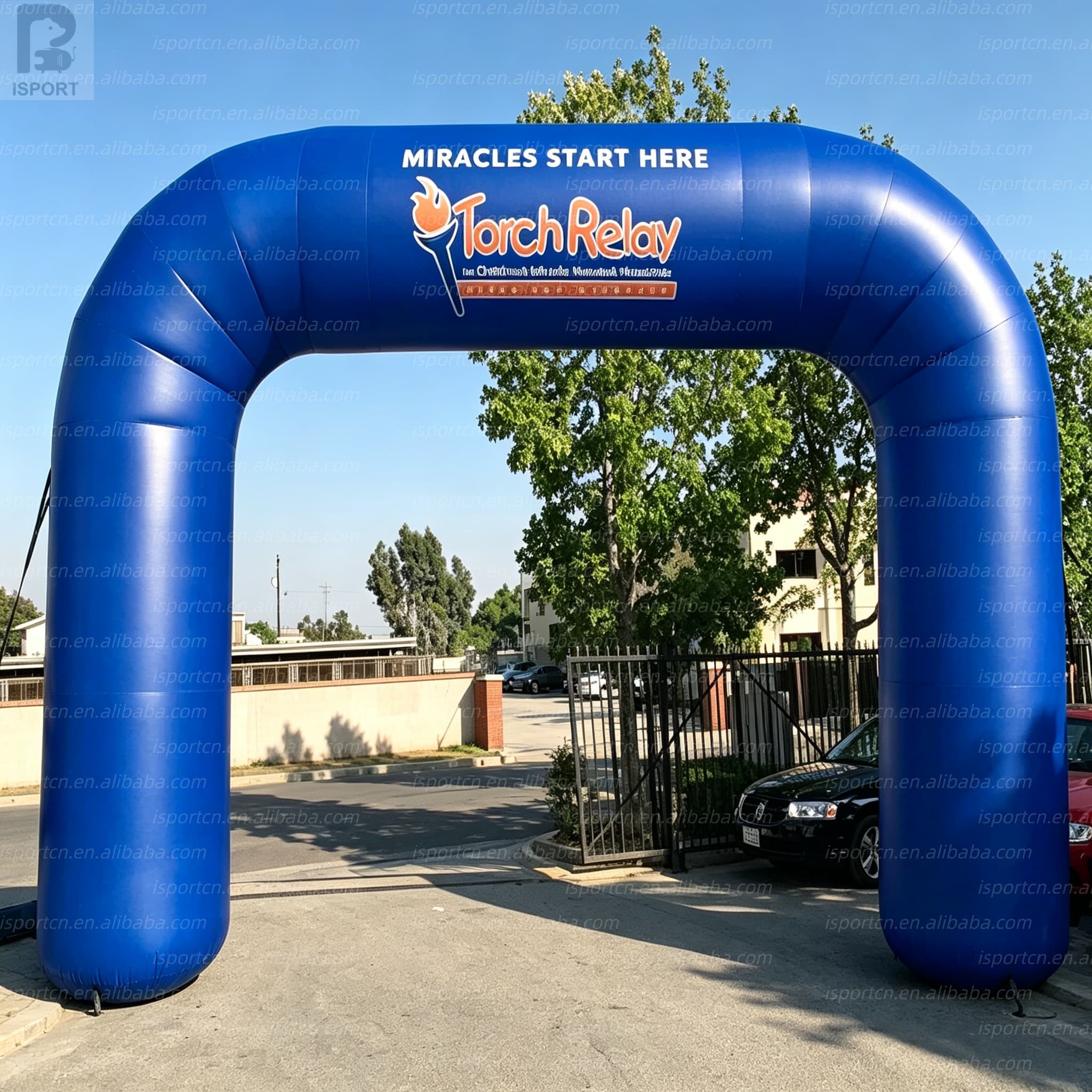Custom Inflatable U-Shape Arch with Square Top for Events