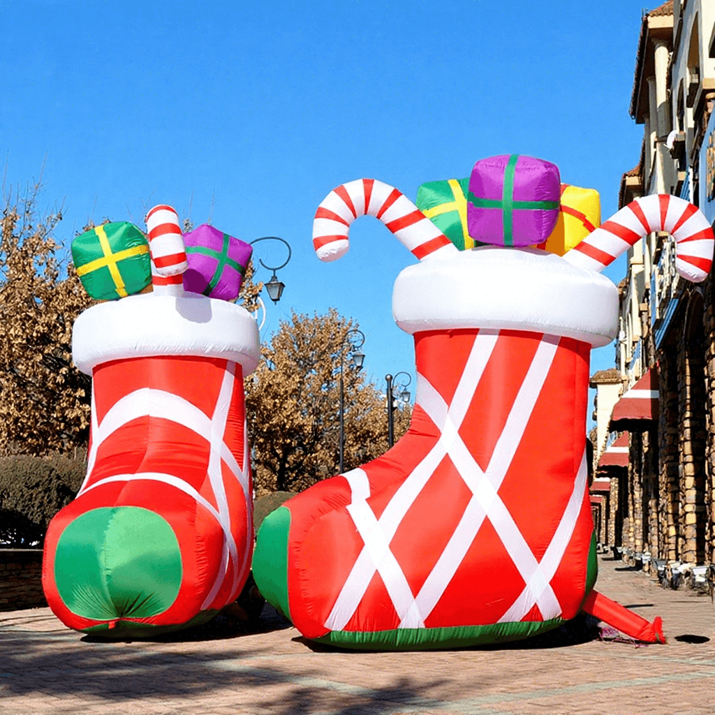 Giant Inflatable Christmas Stocking for Holiday Displays