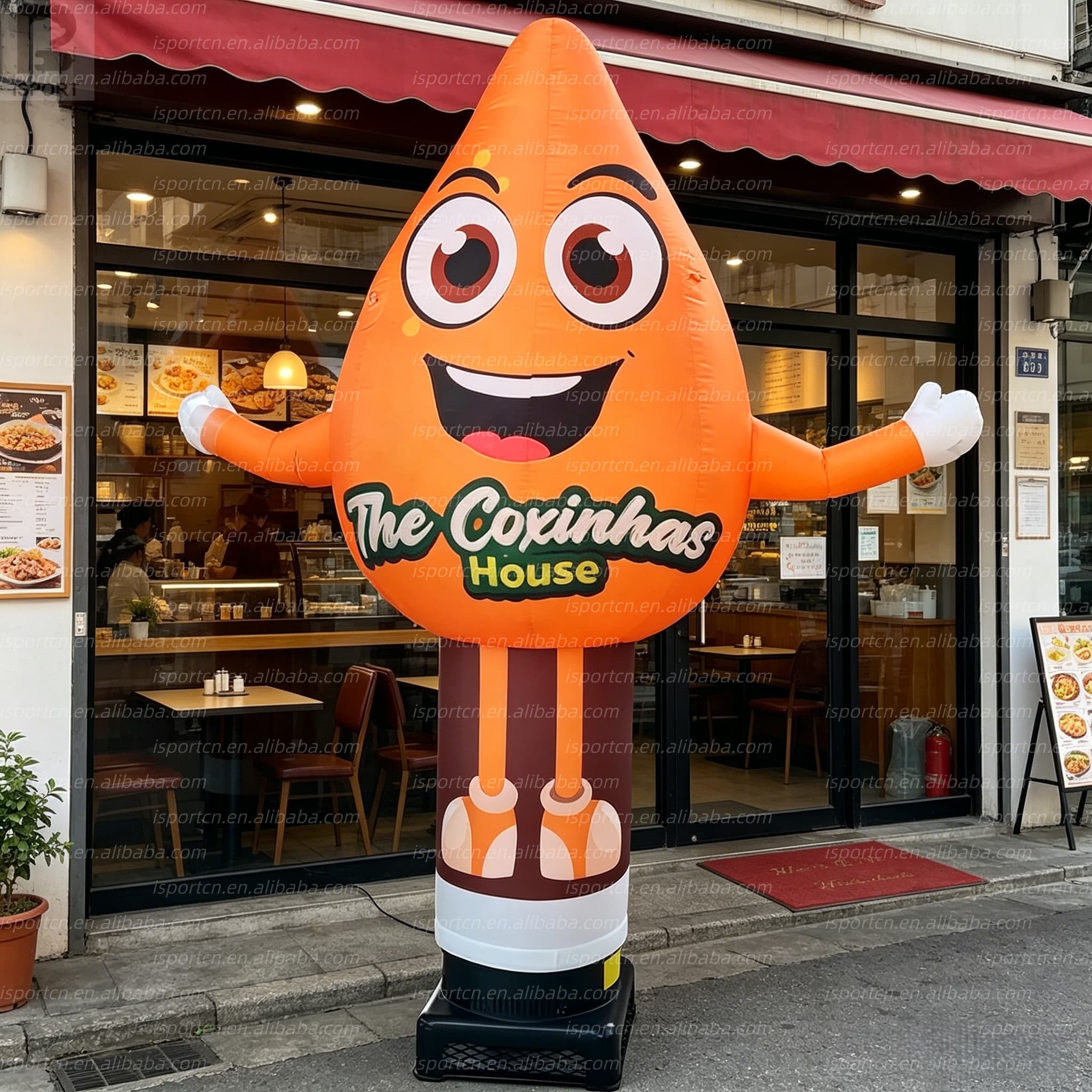 Giant Inflatable Coxinha Air Waver for Restaurant Advertising