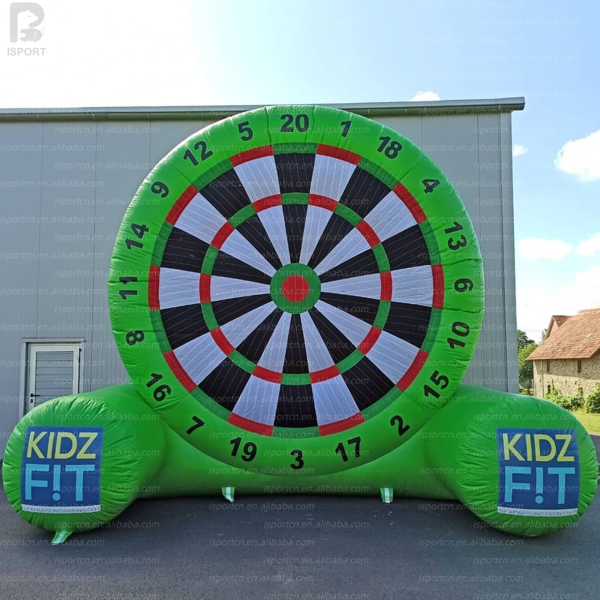 Giant Inflatable Soccer Dartboard with Sticky Darts for Events