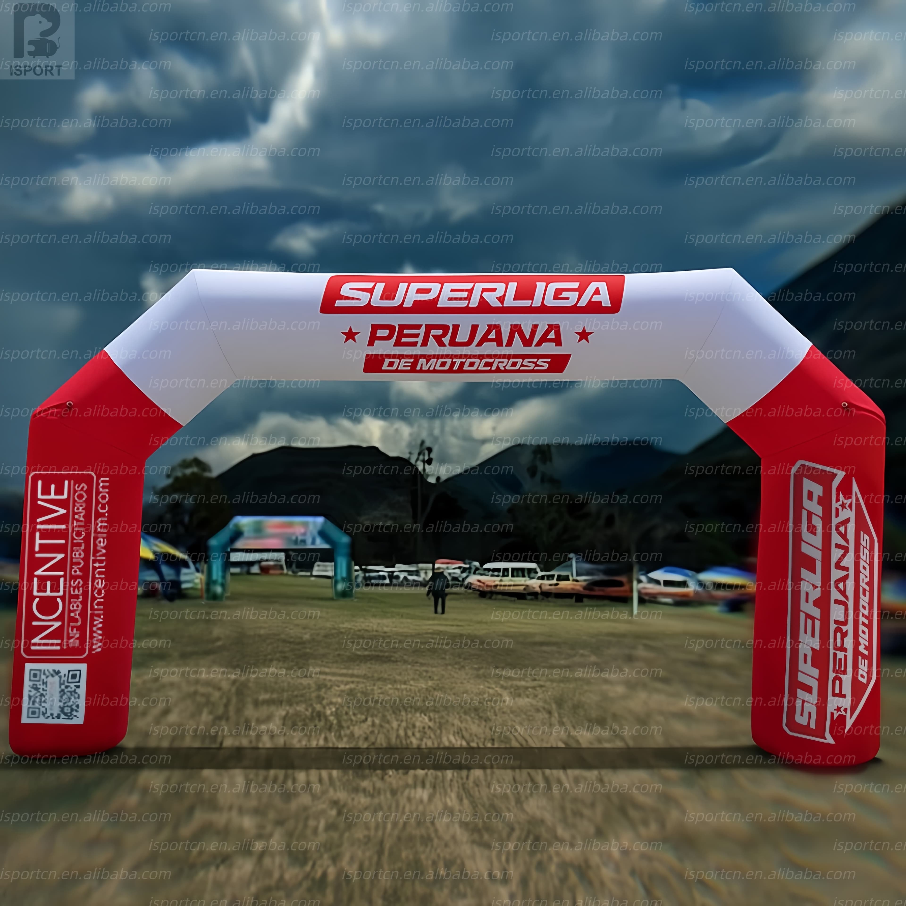 Custom Inflatable Slope Arch for Outdoor Events and Races