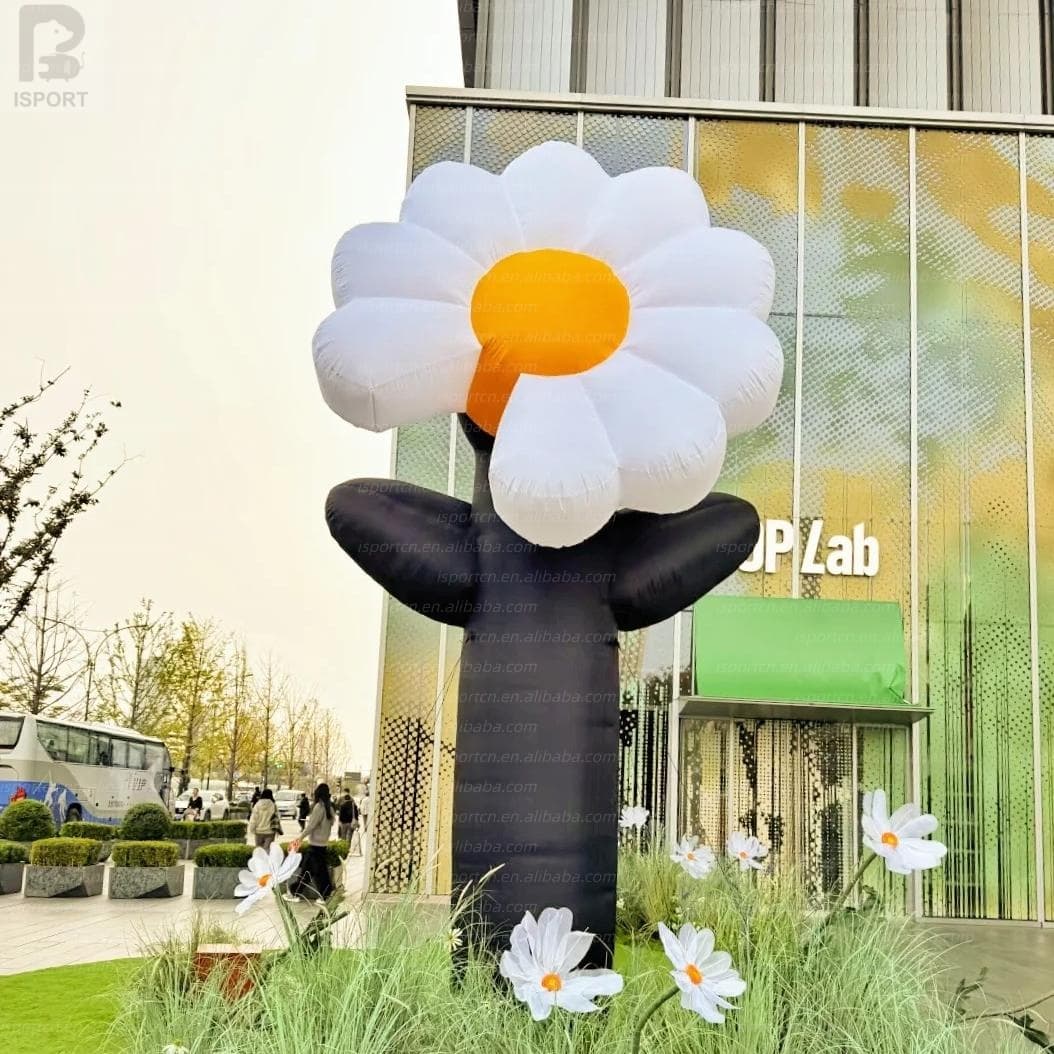 Giant Inflatable Daisy Flower with LED Lights