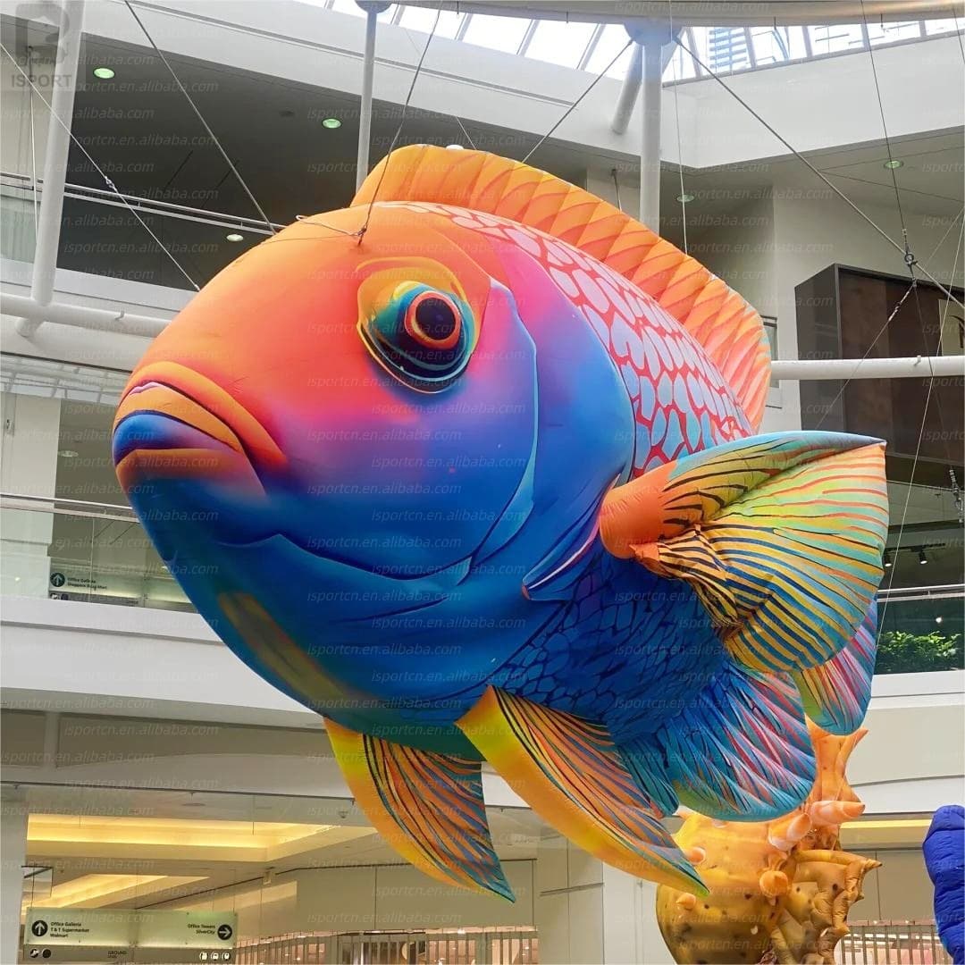 Giant Inflatable Deep Sea Fish for Mall and Aquarium Events