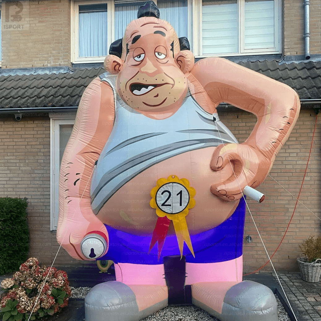 Giant Inflatable Abraham Dutch Worker Character