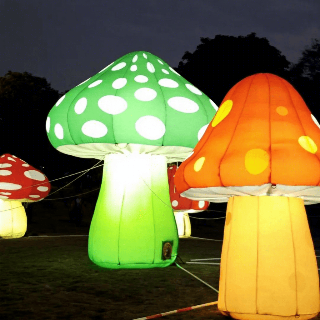 Giant Inflatable Mushroom with LED Lights for Events