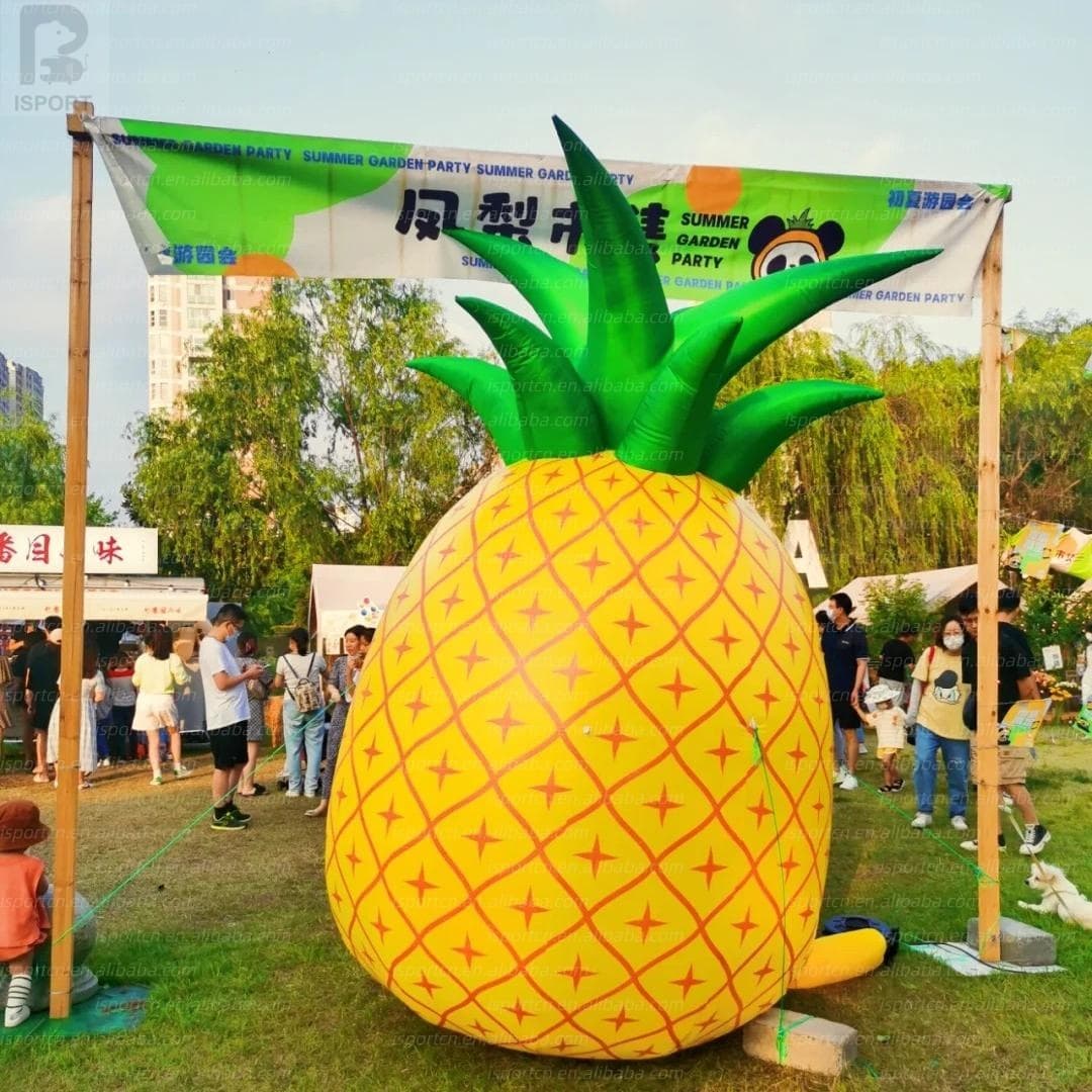 Giant Inflatable Pineapple Photo Backdrop for Events