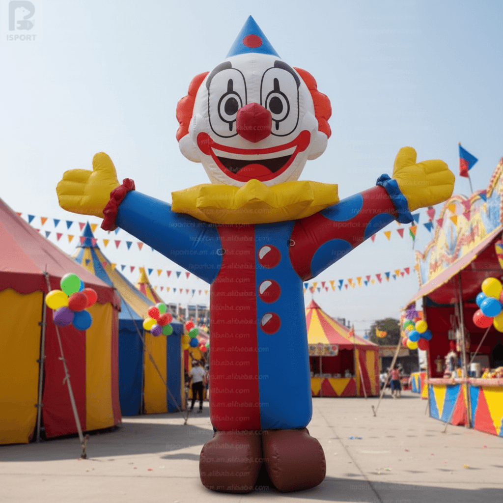 Giant Inflatable Pipo the Clown Character for Events