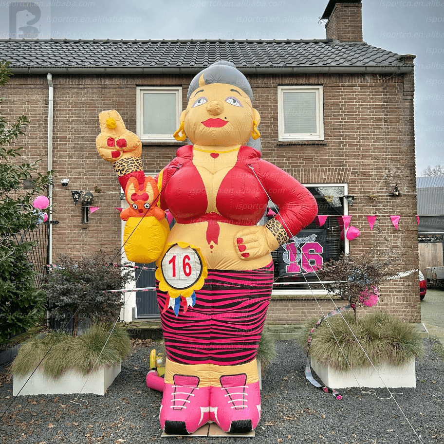 Giant Inflatable Dutch Carnival Lady Character