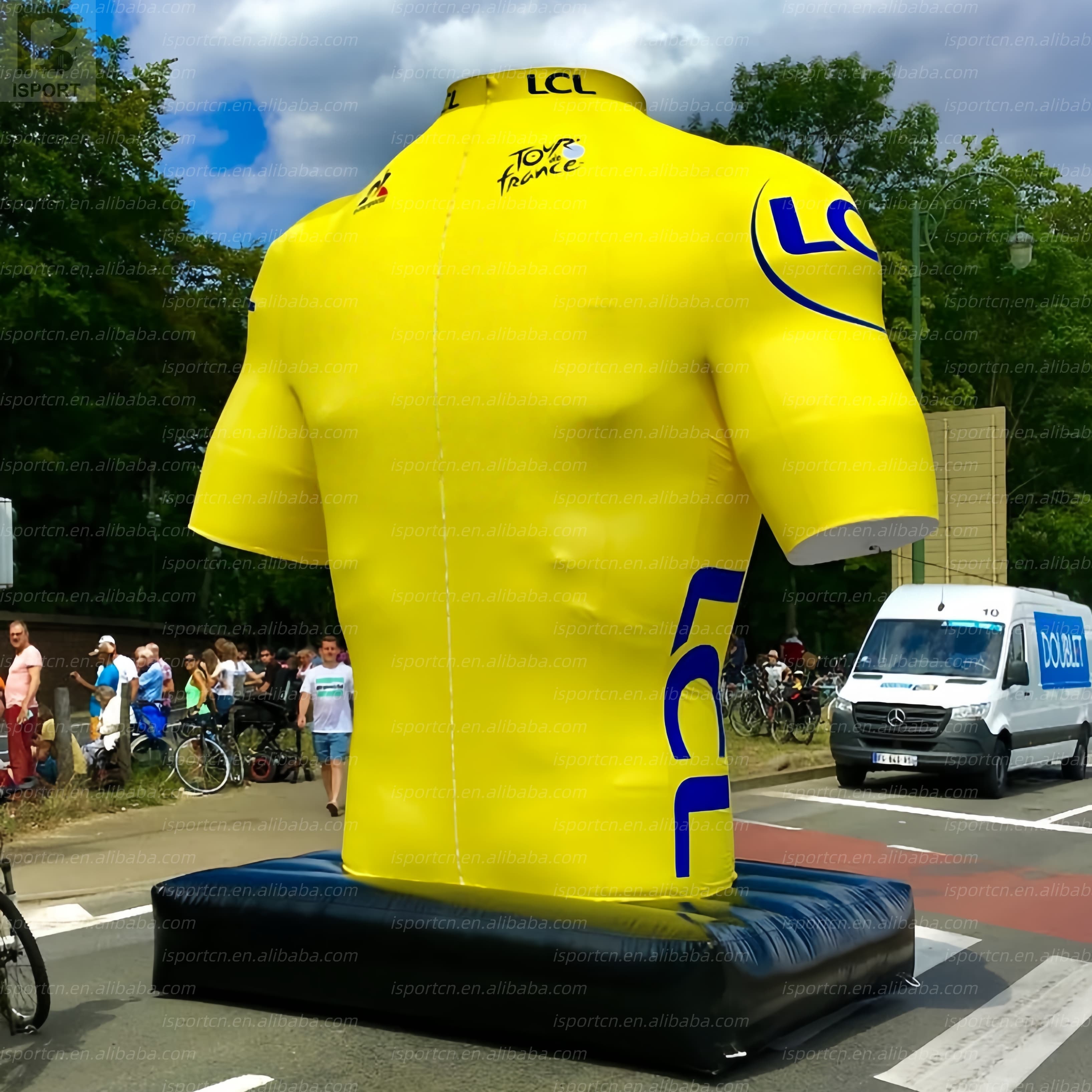 Giant Inflatable T-Shirt with Custom Logo and Stable Base