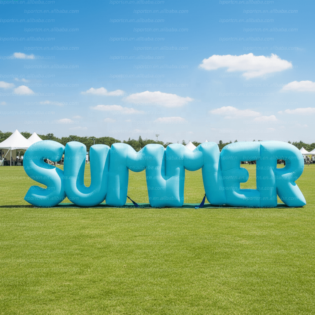 Giant LED Lighted Inflatable Letter Sign - Custom Alphabet