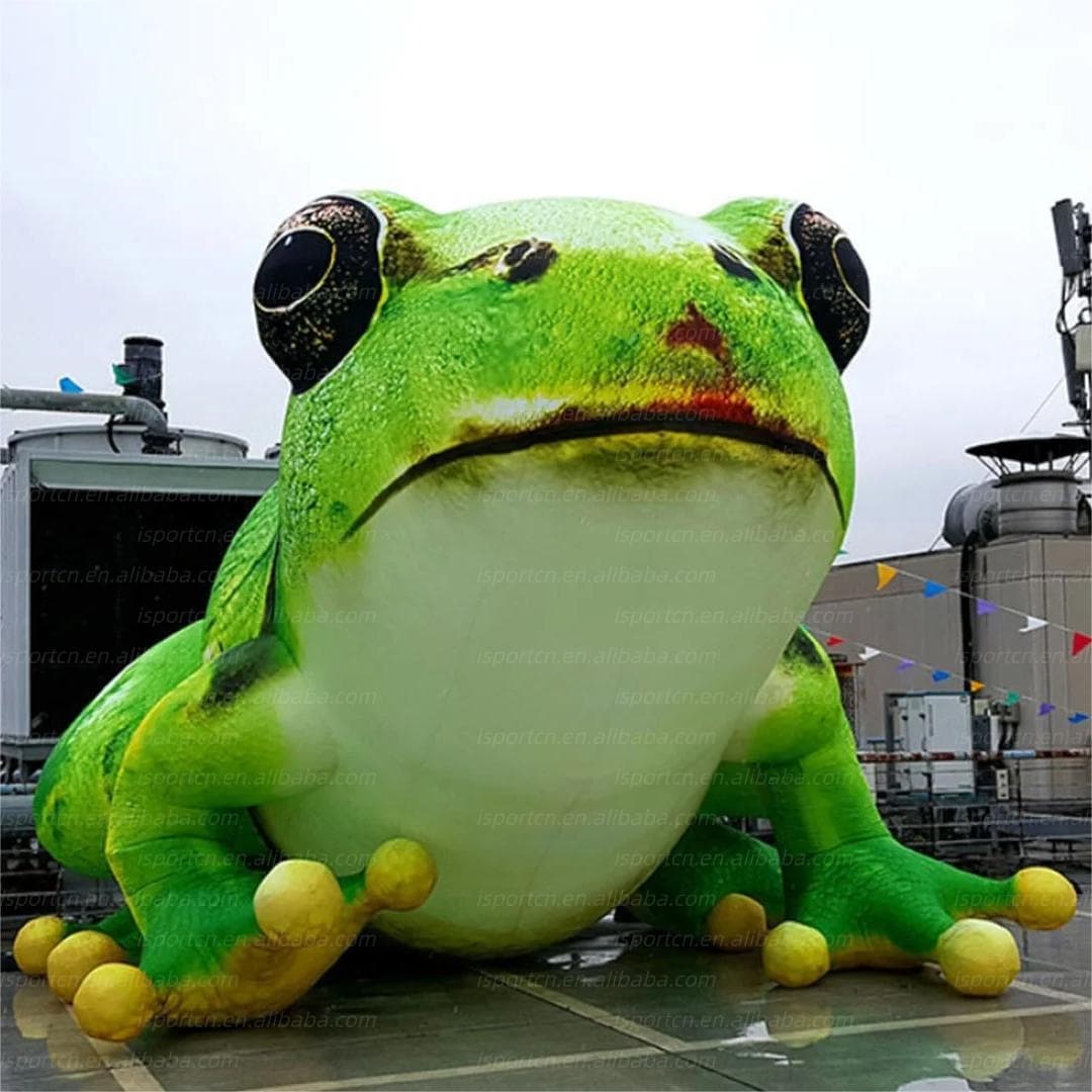 Giant Inflatable Frog Realistic Amphibian Display