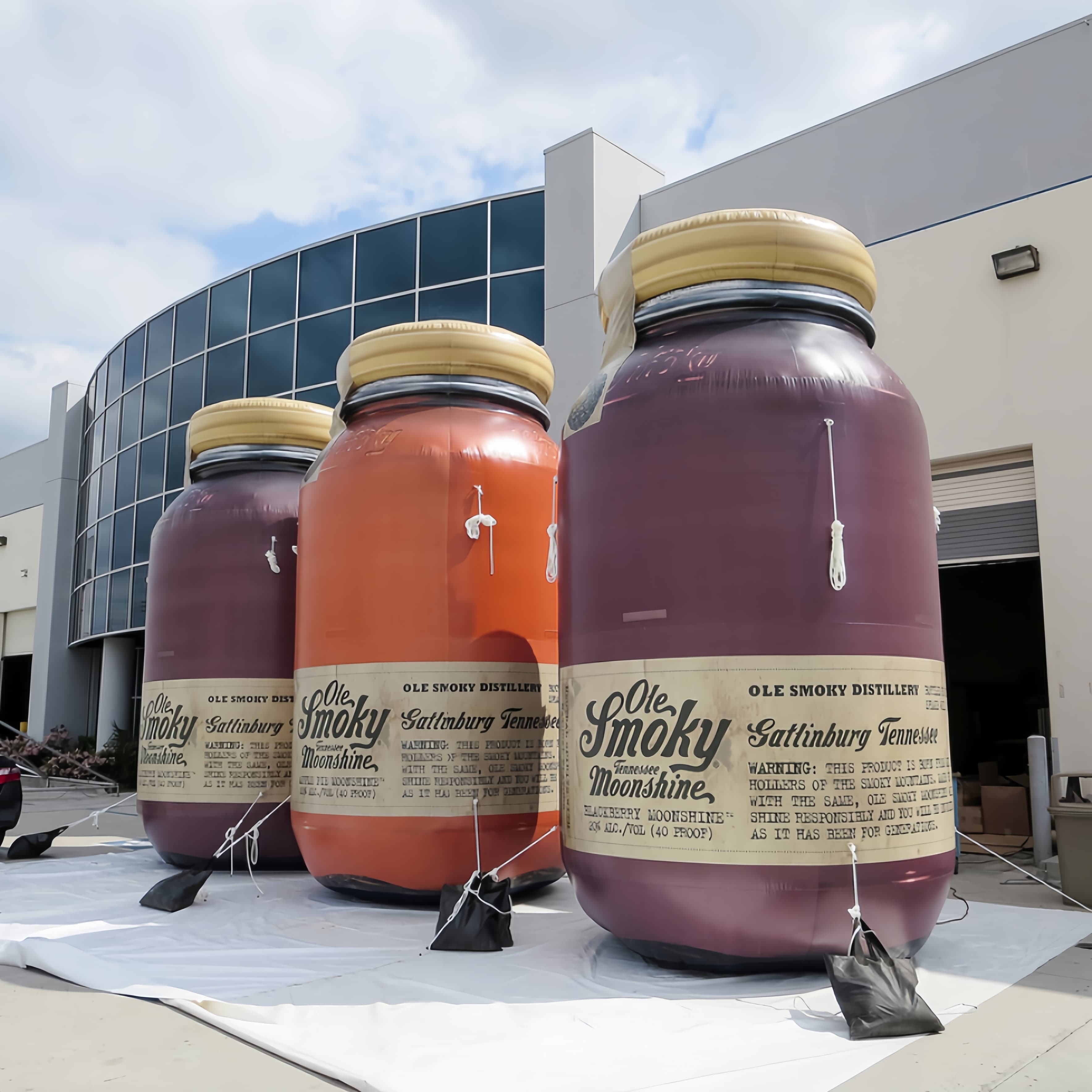 Custom Inflatable Mason Jar Prop for Events and Advertising
