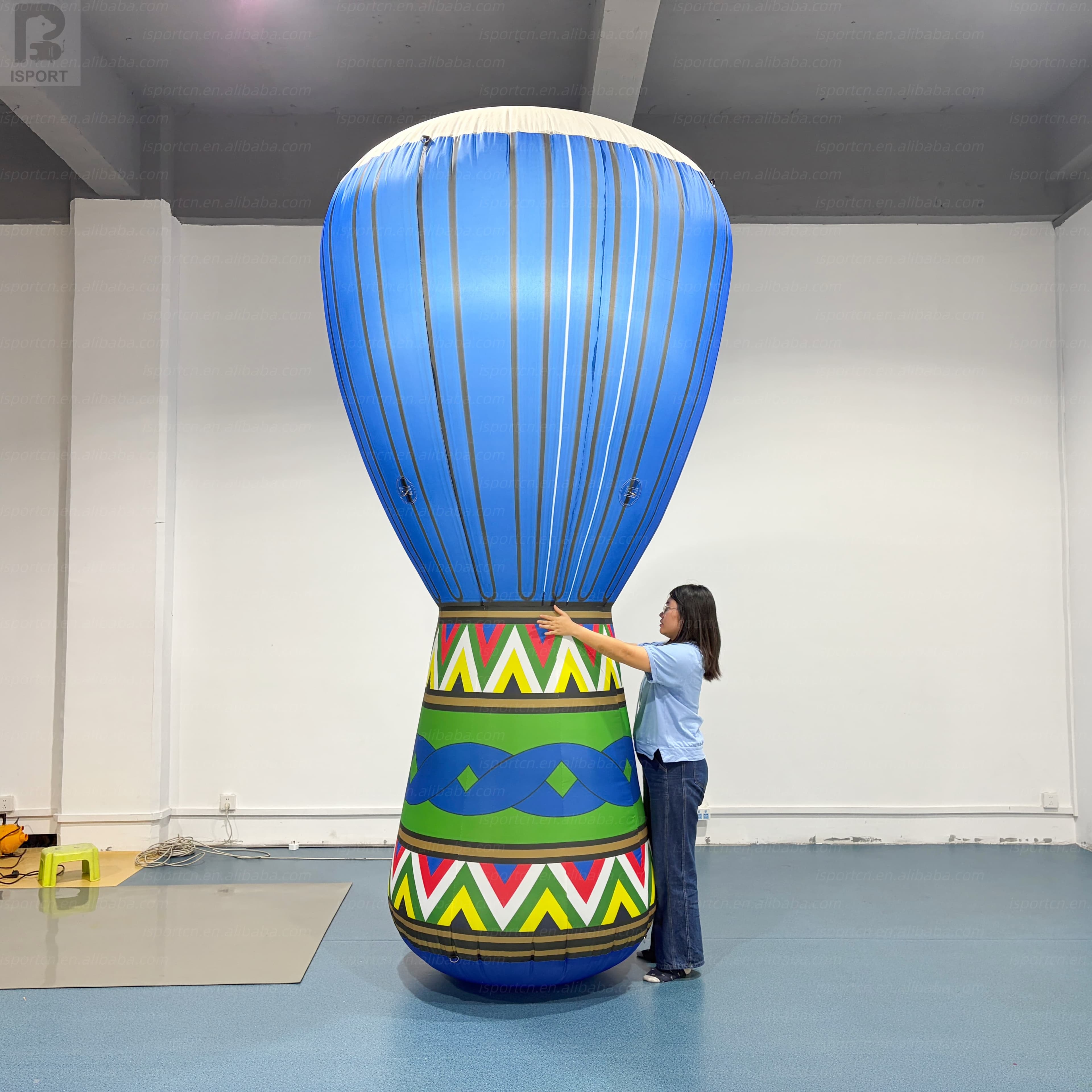 Giant Inflatable Djembe Drum Sculpture for Cultural Events