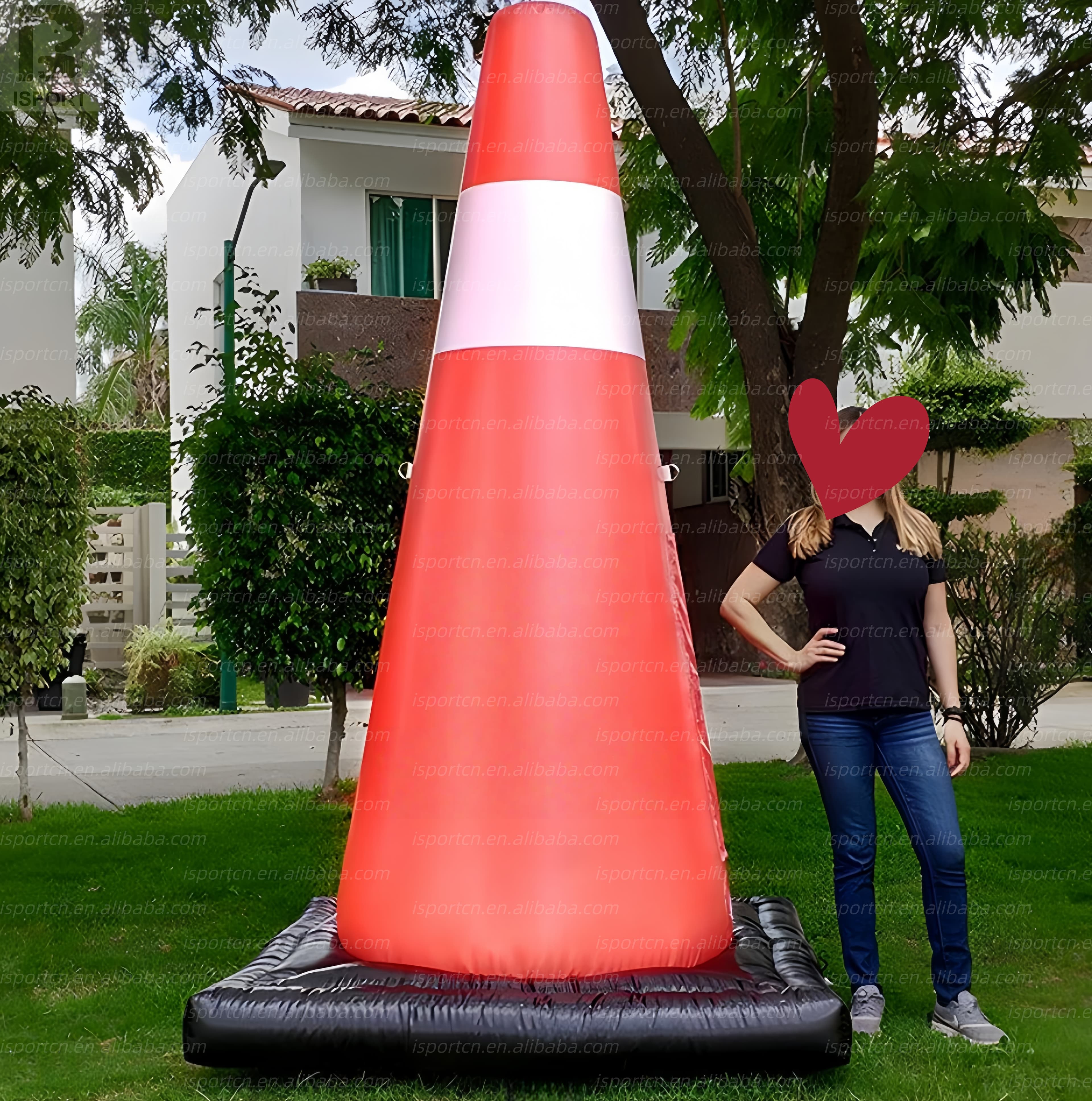 Giant LED Inflatable Traffic Cone - Custom Logo Advertising Display