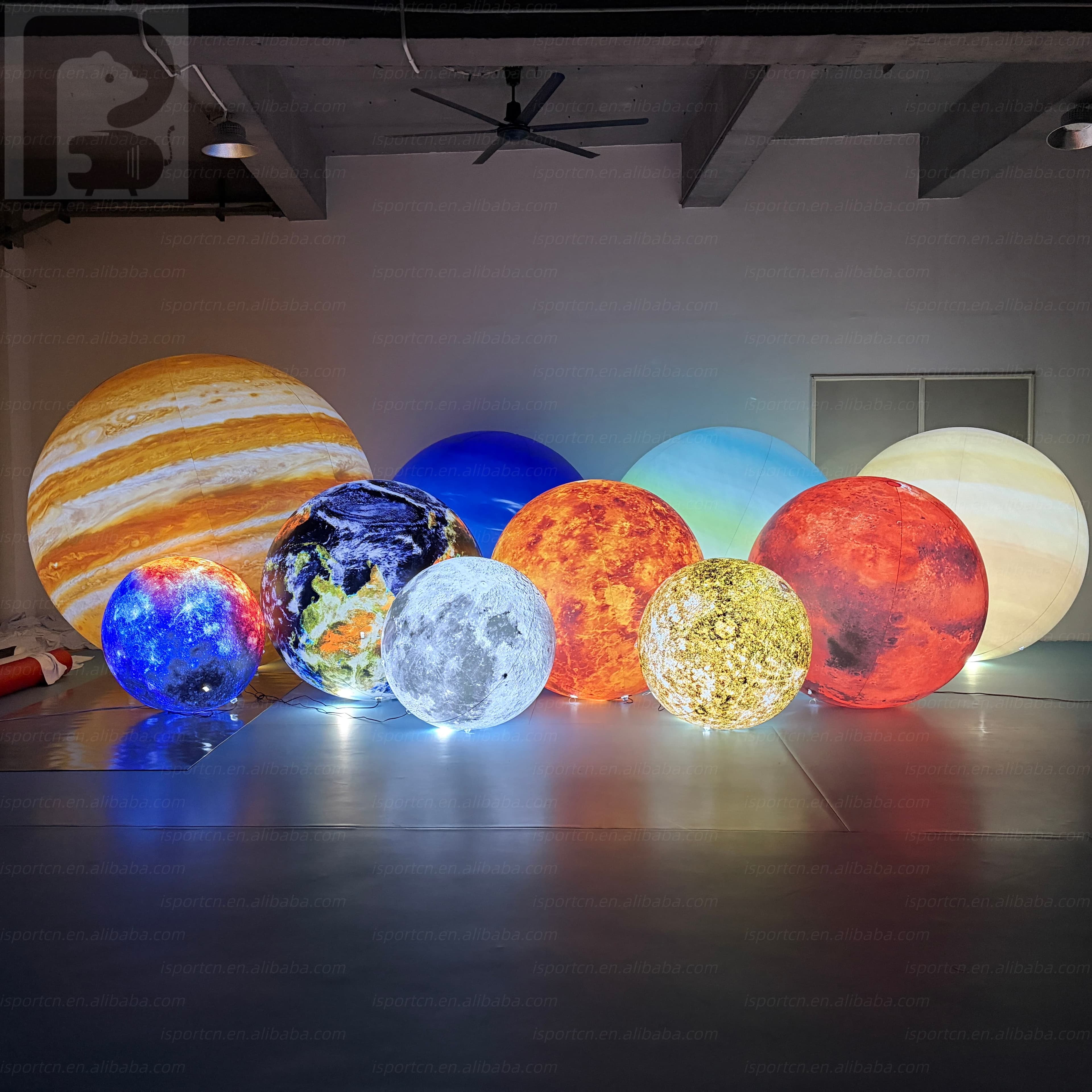 LED Light Inflatable Planet Ball – Solar System Decorations