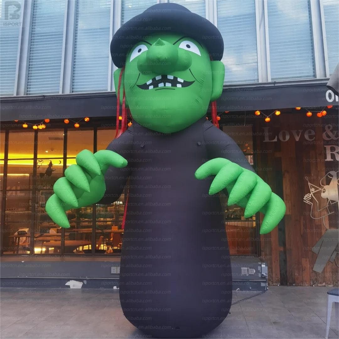 Giant LED Inflatable Witch Halloween Decoration