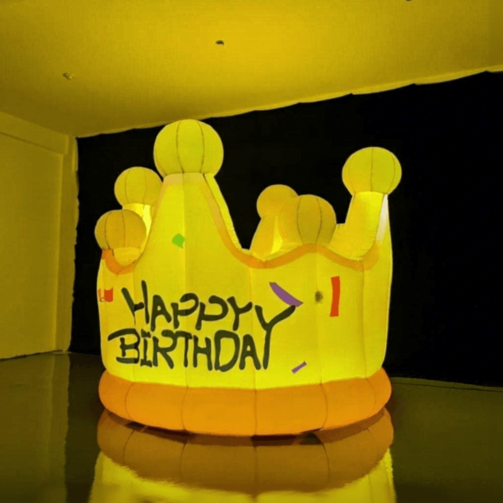 LED Inflatable Crown Giant Lighted Royal Headwear Display