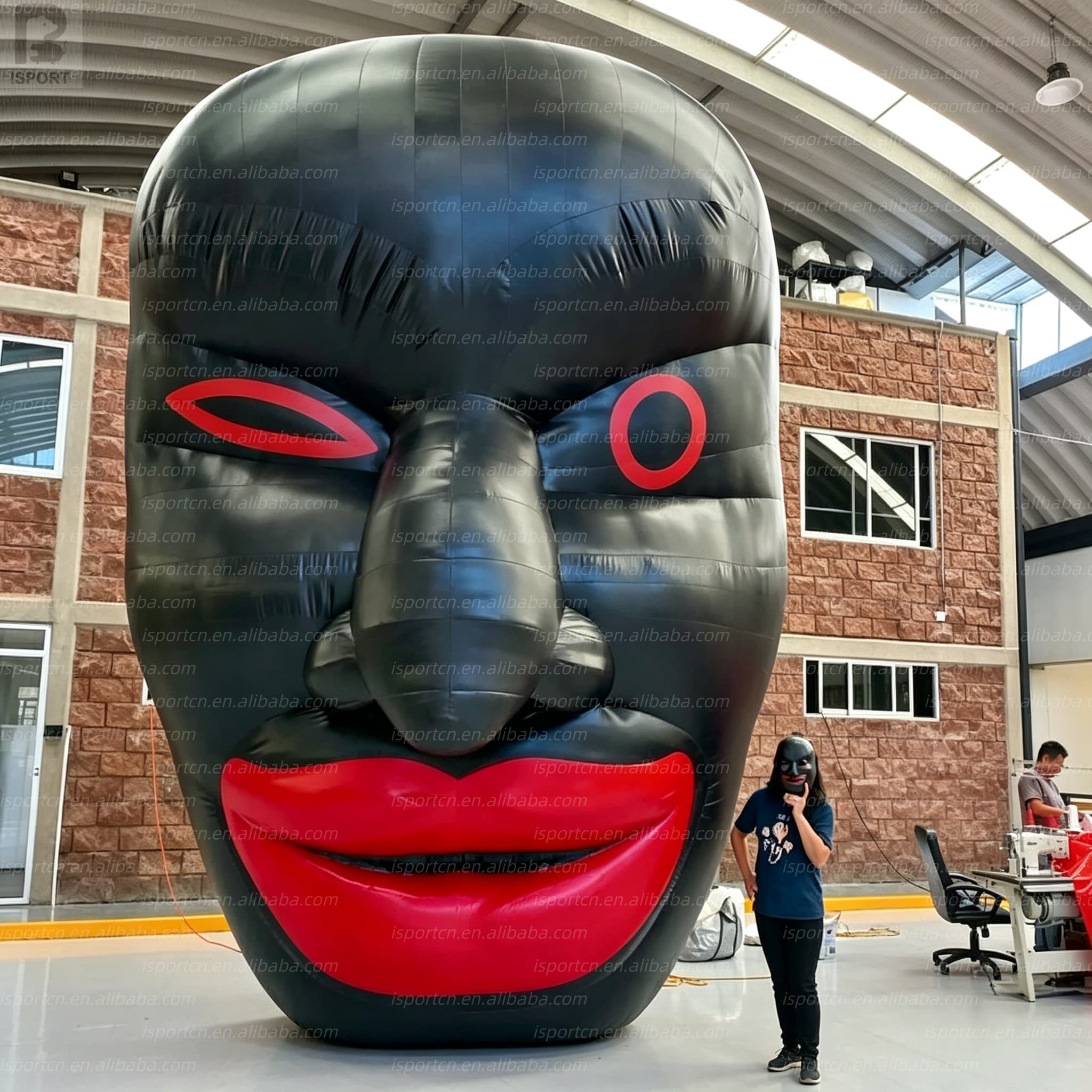 Inflatable Ogre Mask - Custom Outdoor Festival Sculpture