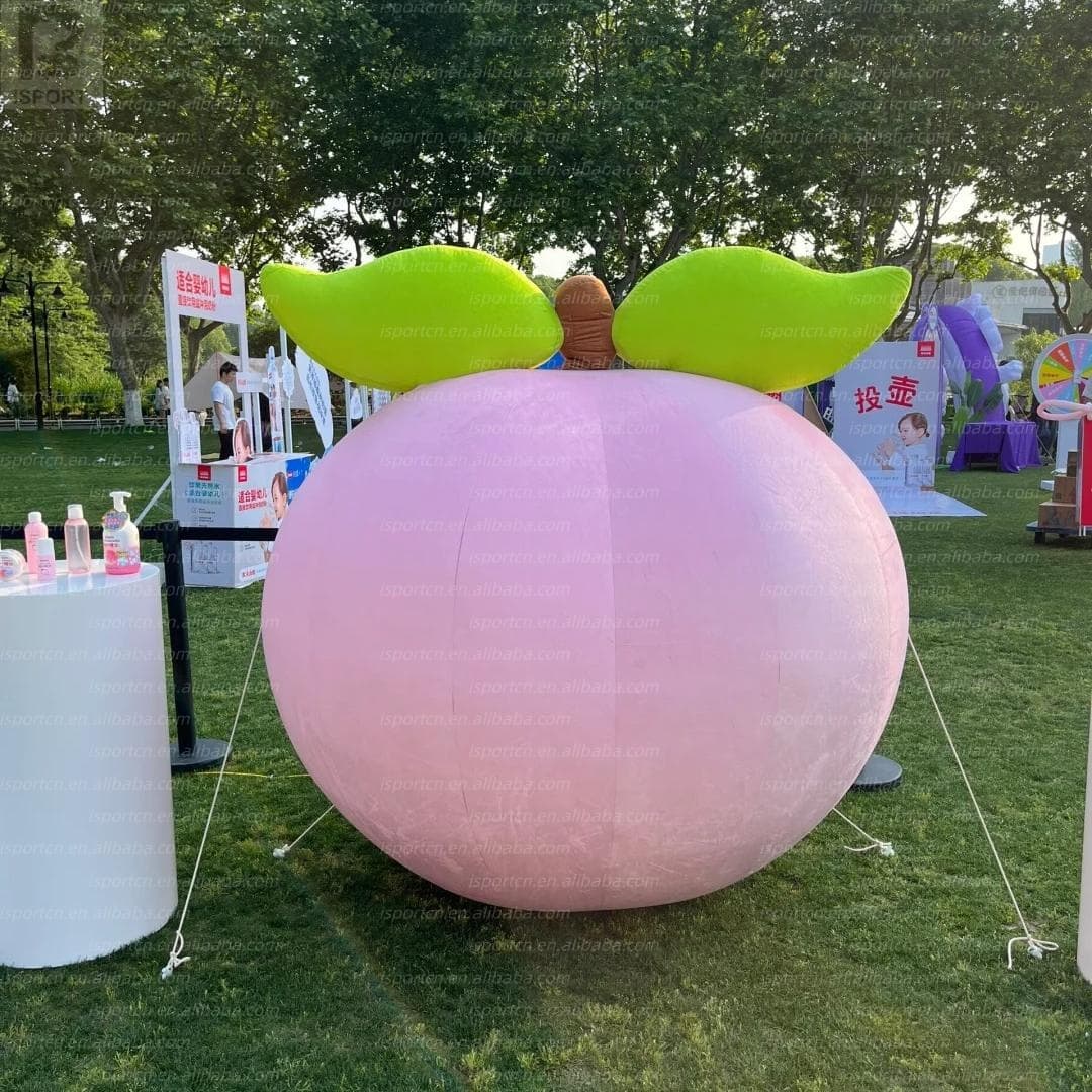 Custom Inflatable Peach with LED Lights - Giant Advertising Fruit