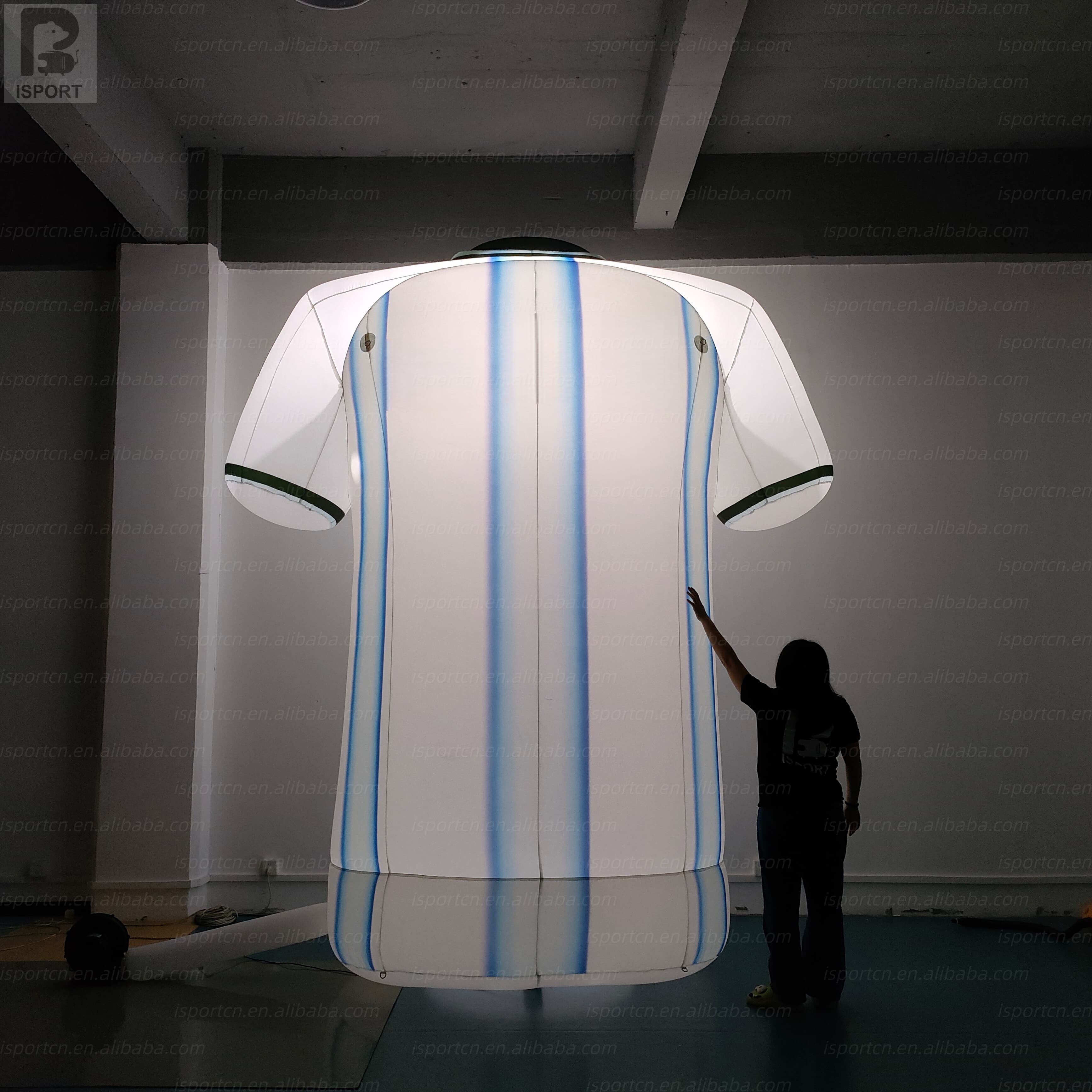 Giant Inflatable Soccer Jersey with LED Lights